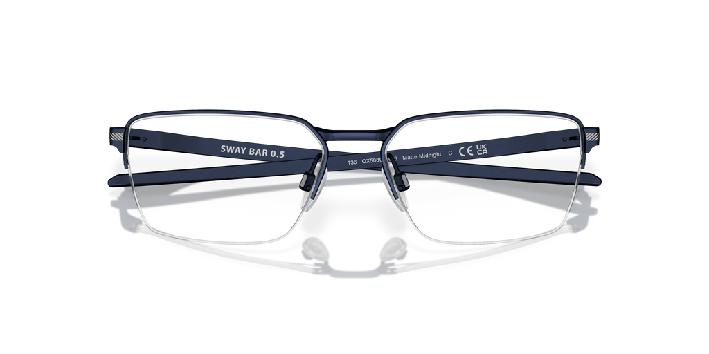 Oakley OX5080 Sway Bar 0.5 Rectangle Eyeglasses - Matte Midnight