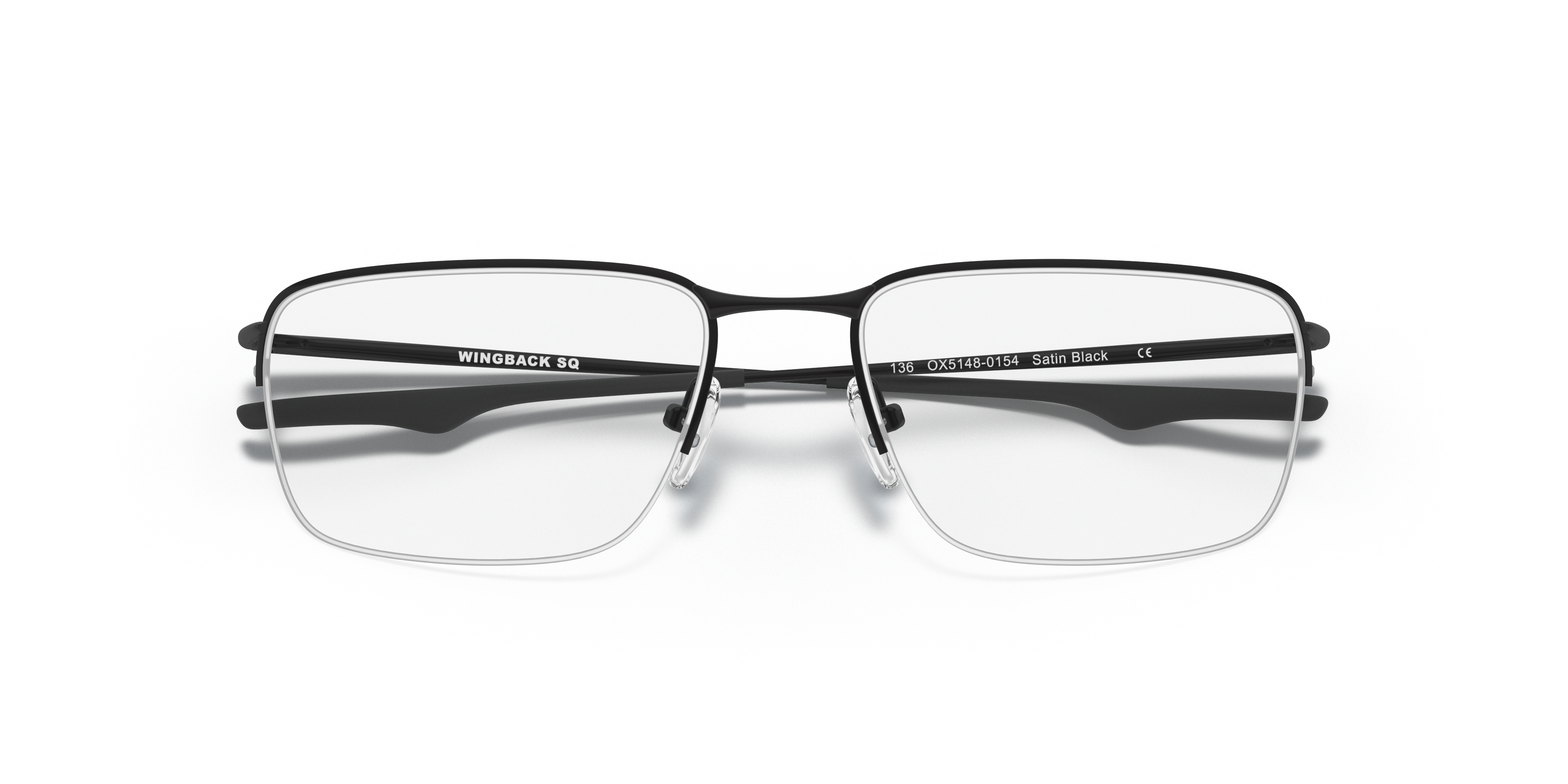 Oakley OX5148 Wingback SQ Square Eyeglasses - Satin Black