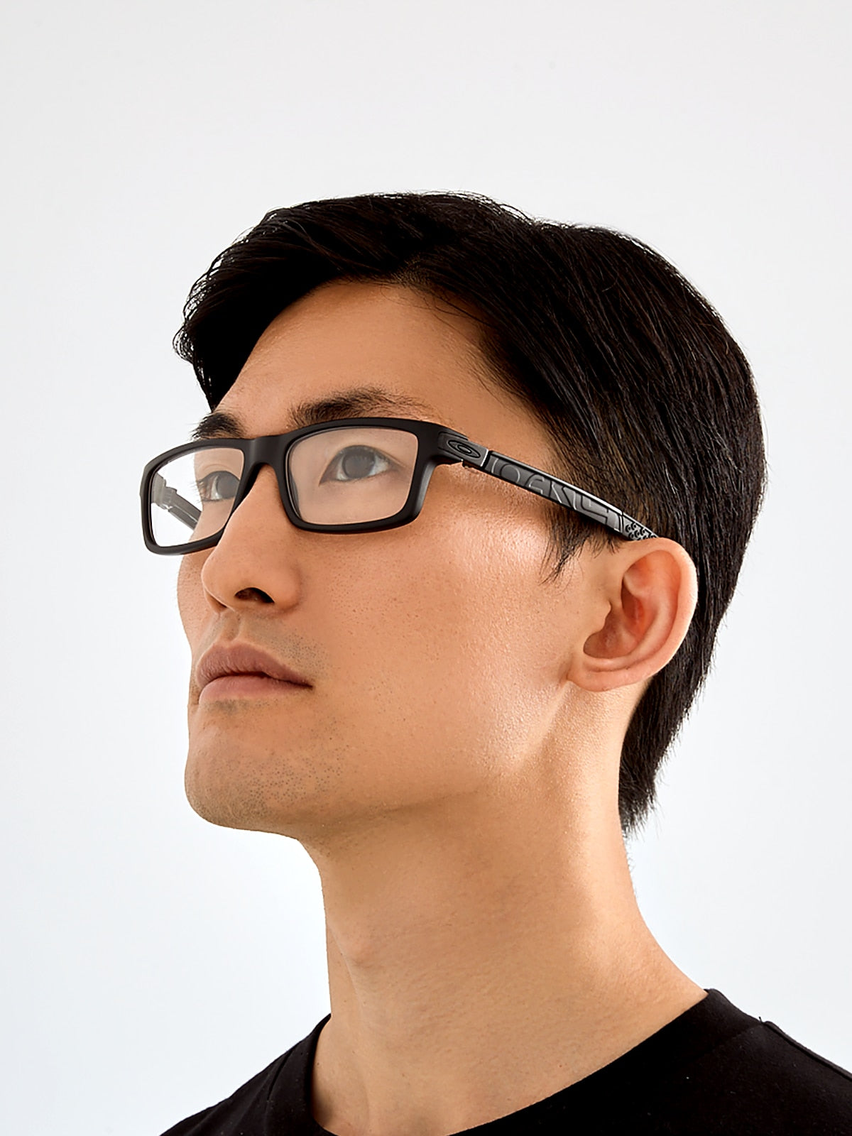 Oakley OX8026 Currency Rectangle Eyeglasses - Polished Clear