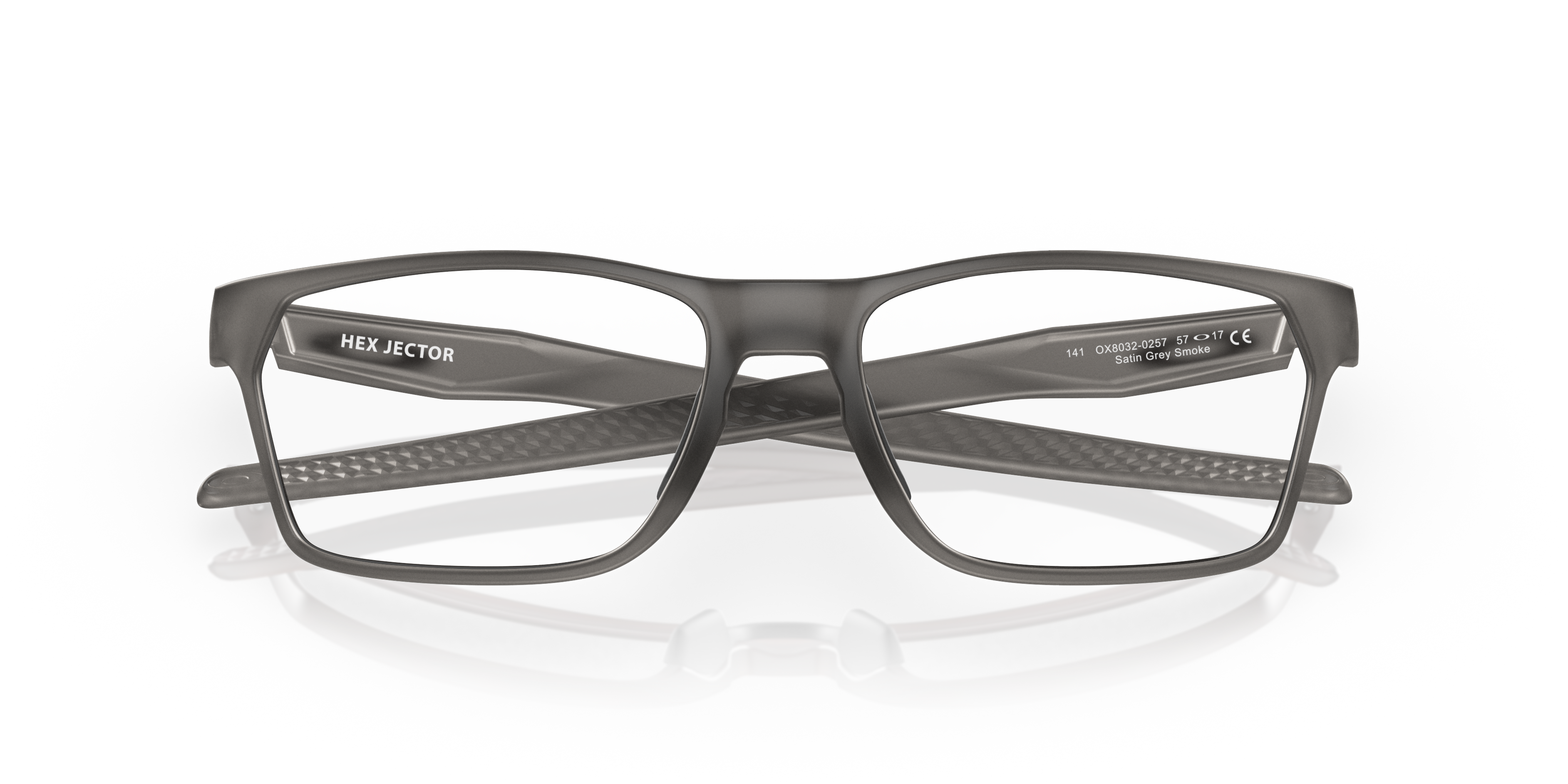 Oakley OX8032 Hex Jector Rectangle Eyeglasses - Satin Grey Smoke