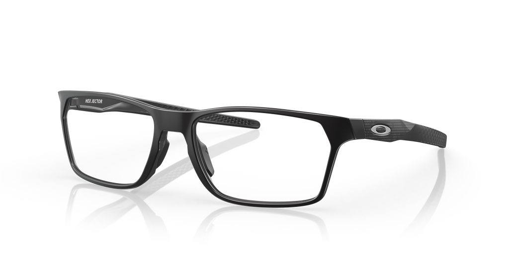 Oakley OX8032 Hex Jector High Resolution Collection Rectangle Eyeglasses - Satin Black