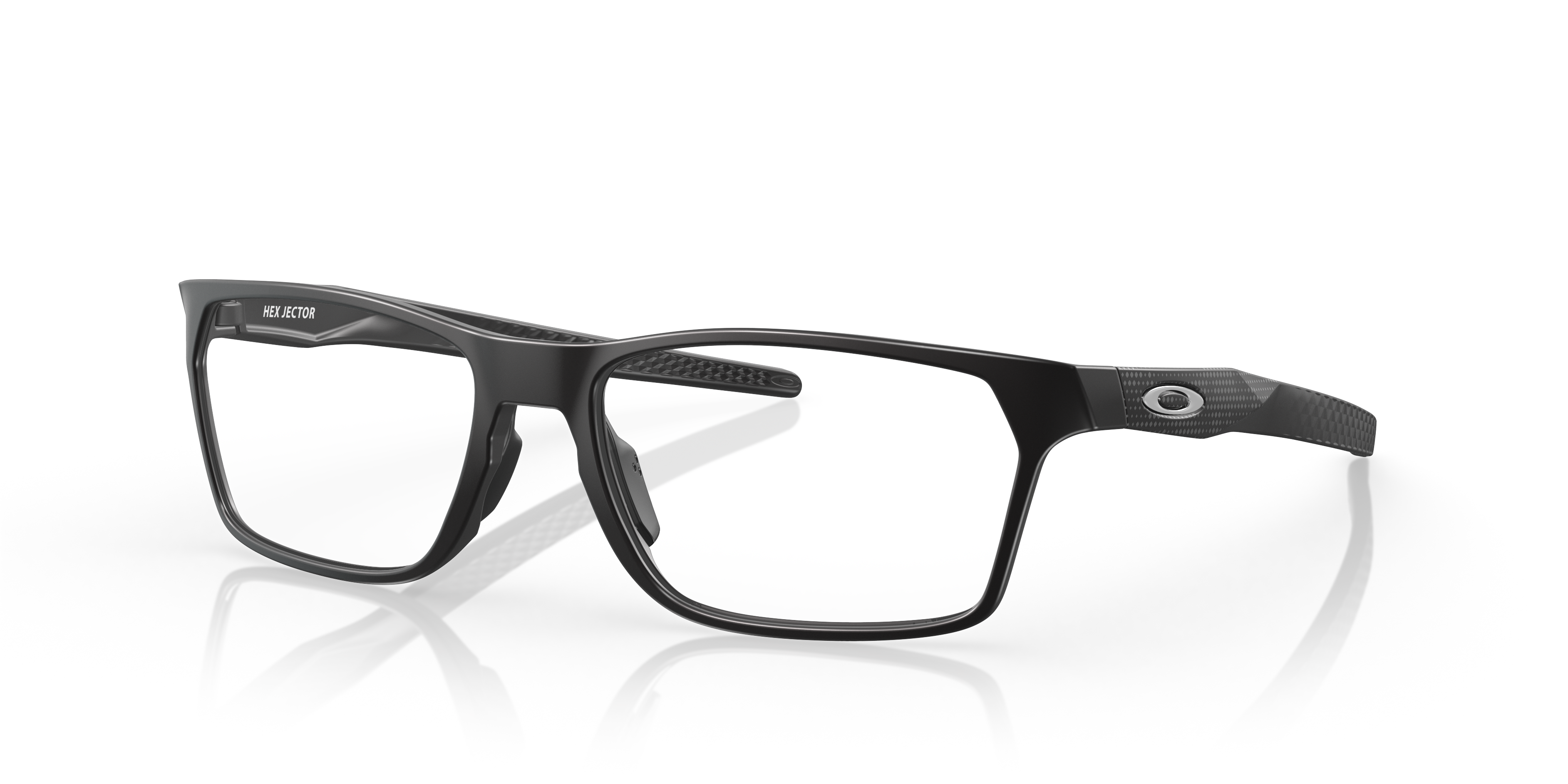 Oakley OX8032 Hex Jector High Resolution Collection Rectangle Eyeglasses - Satin Black