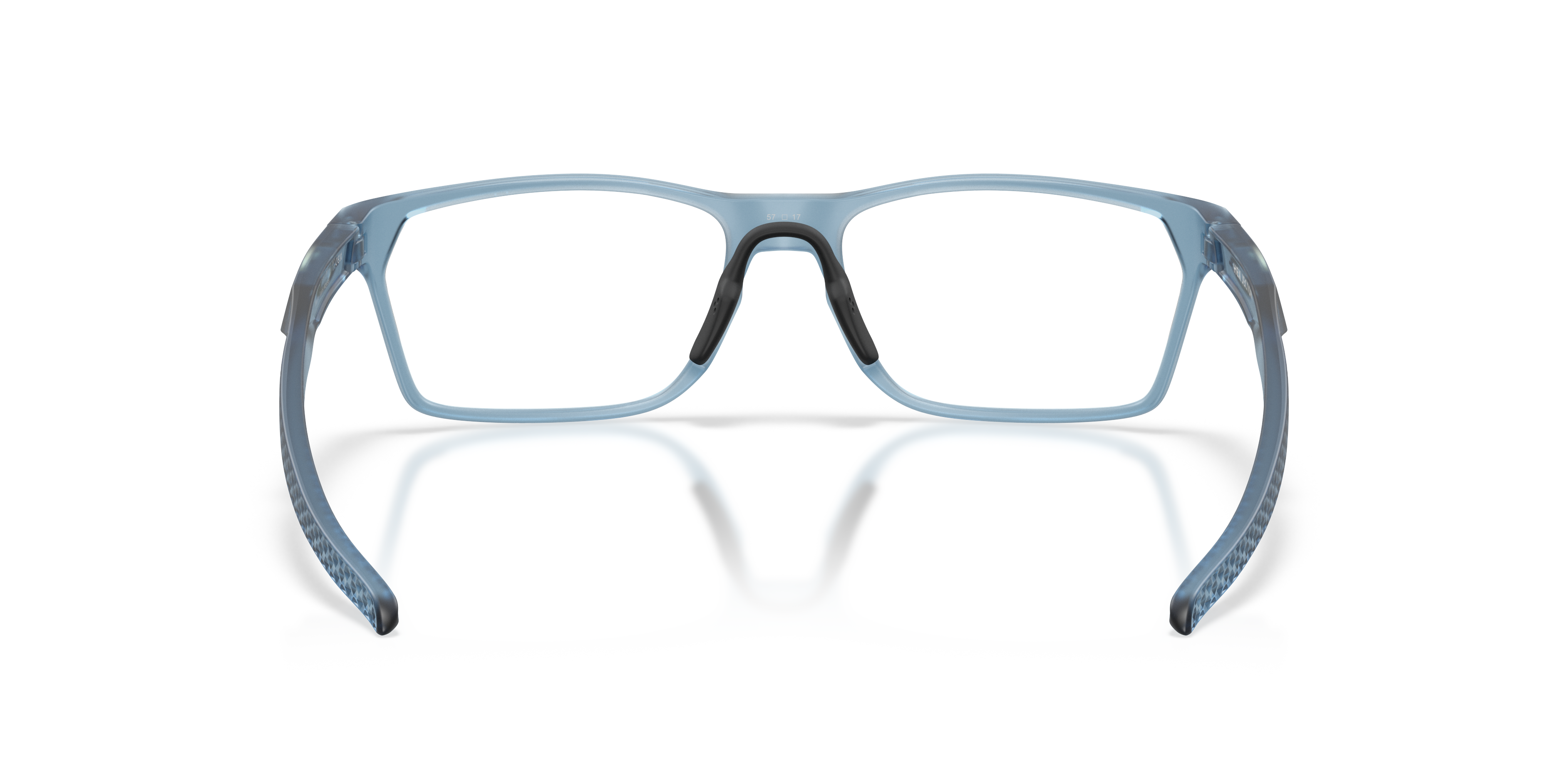 Oakley OX8032 Hex Jector Polaris Collection Rectangle Eyeglasses - Matte Transparent Abyss