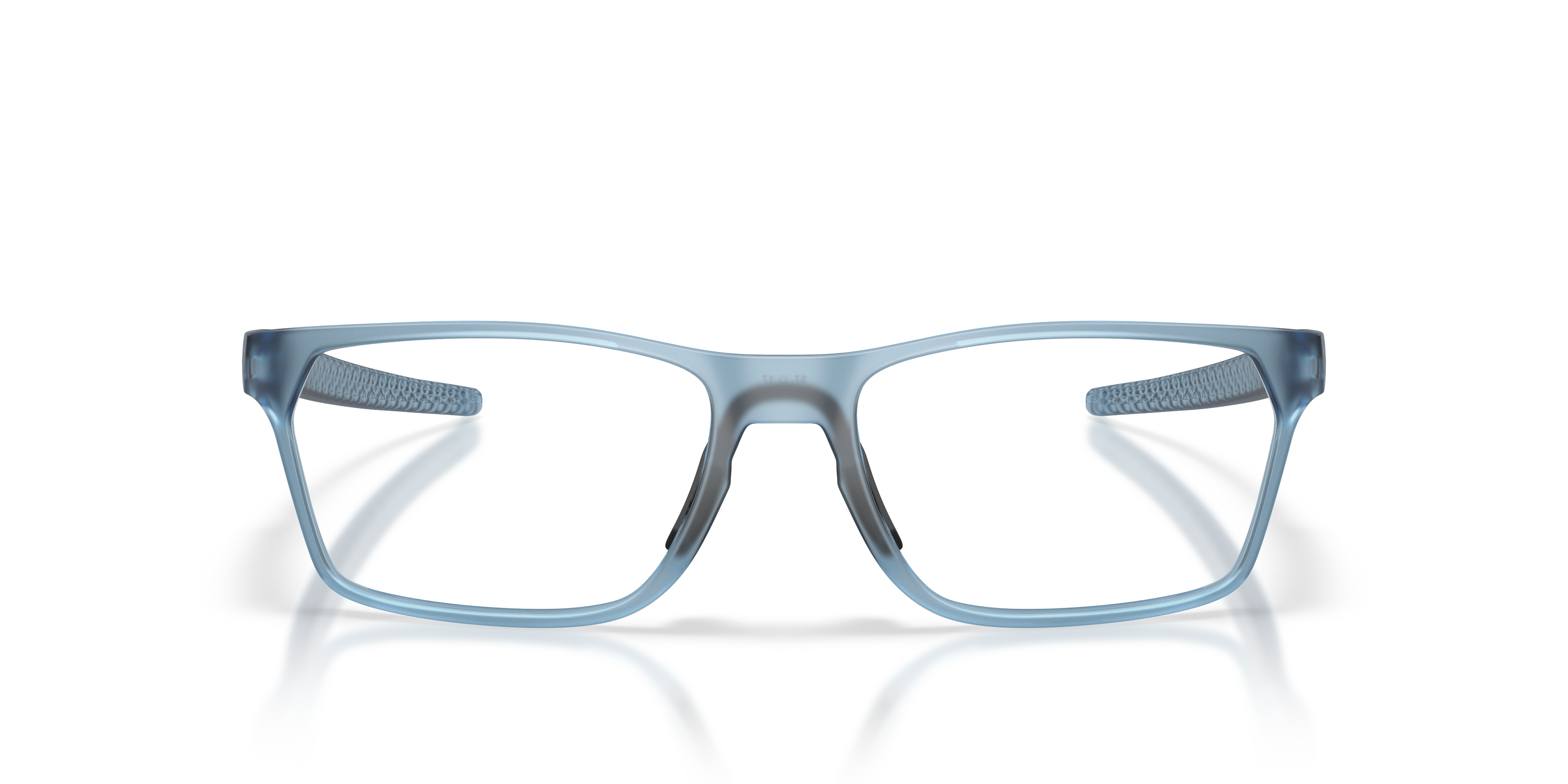 Oakley OX8032 Hex Jector Polaris Collection Rectangle Eyeglasses - Matte Transparent Abyss