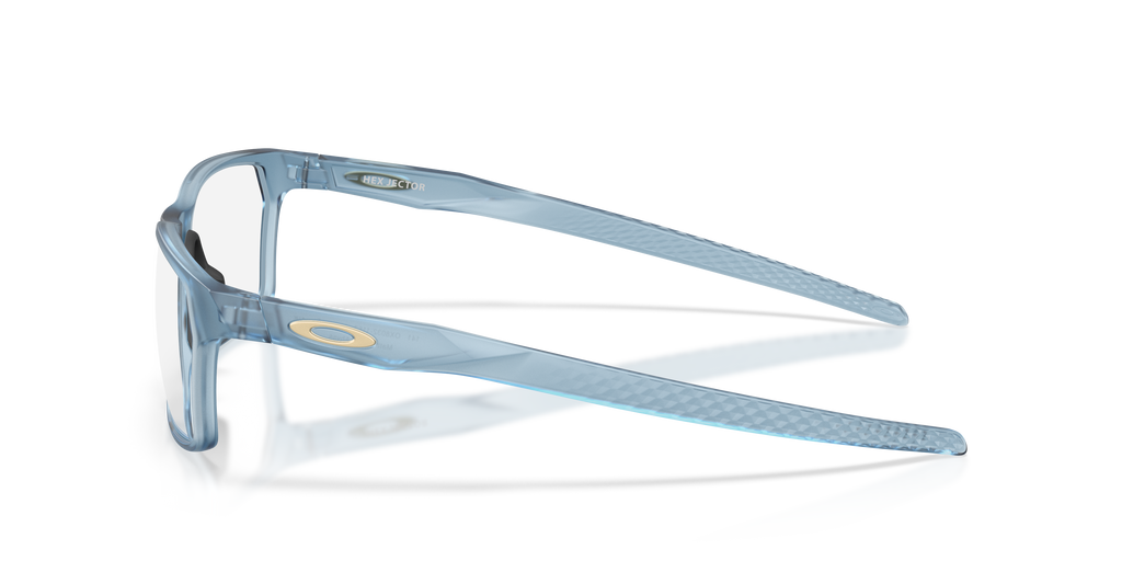 Oakley OX8032 Hex Jector Polaris Collection Rectangle Eyeglasses - Matte Transparent Abyss