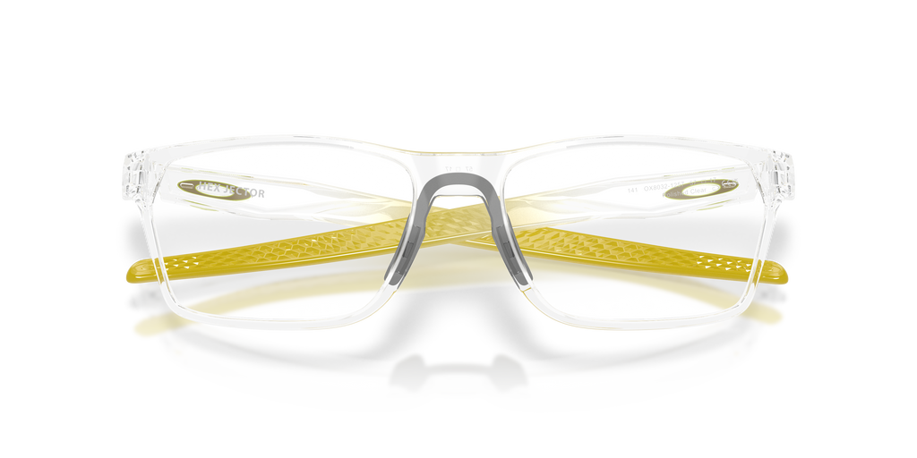 Oakley OX8032 Hex Jector Limitless Collection Rectangle Eyeglasses - Polished Clear