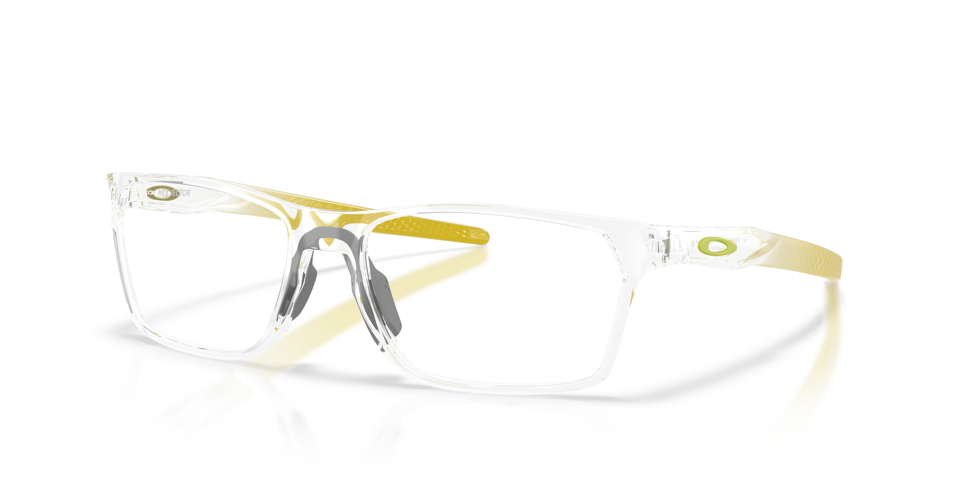Oakley OX8032 Hex Jector Limitless Collection Rectangle Eyeglasses - Polished Clear