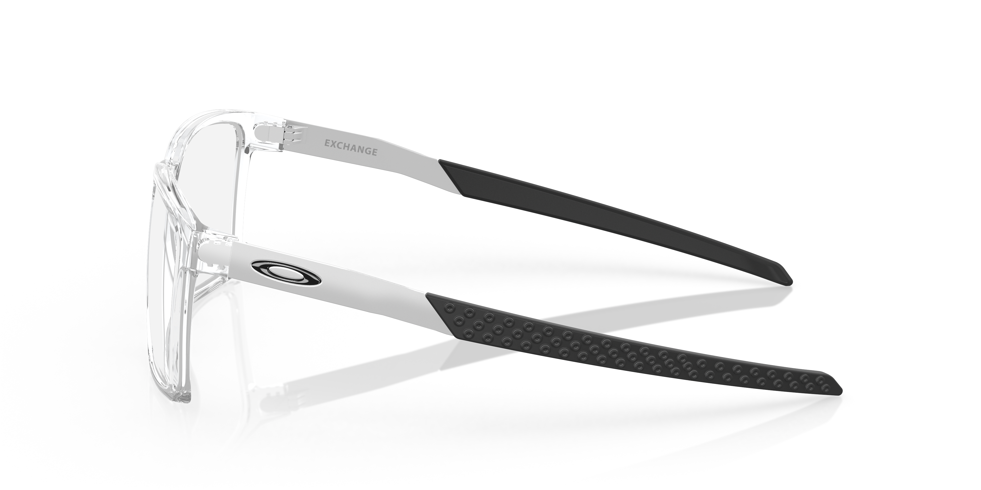 Oakley OX8055 Exchange Rectangle Eyeglasses - Polished Clear