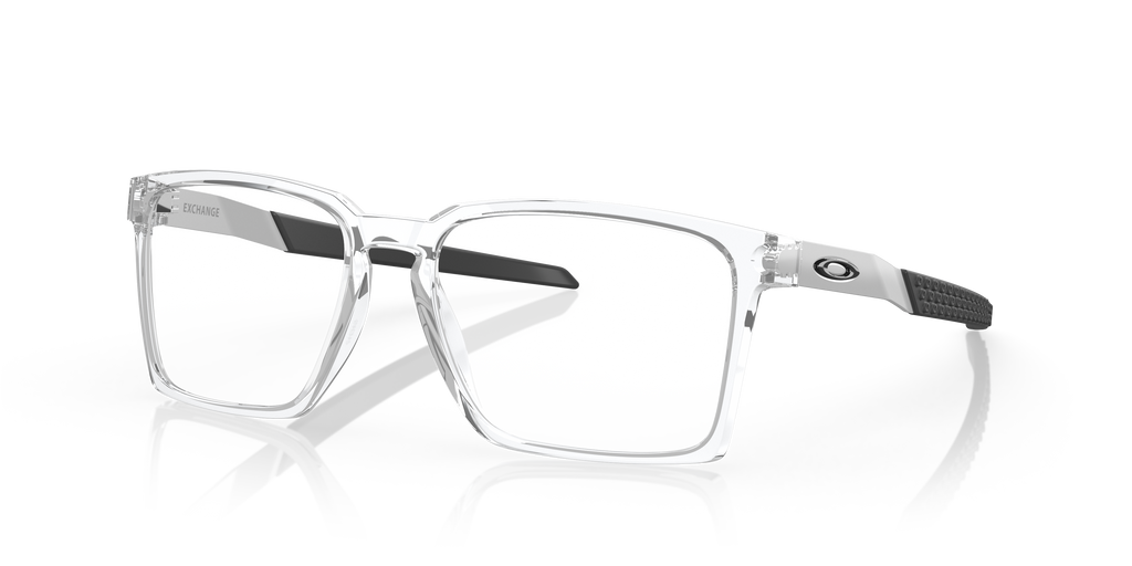 Oakley OX8055 Exchange Rectangle Eyeglasses - Polished Clear