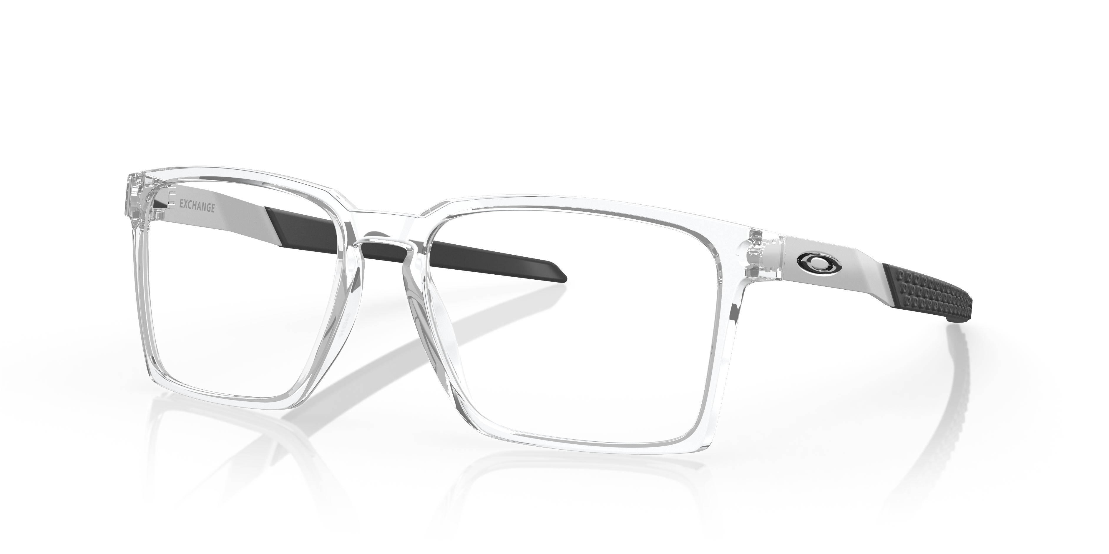 Oakley OX8055 Exchange Rectangle Eyeglasses - Polished Clear