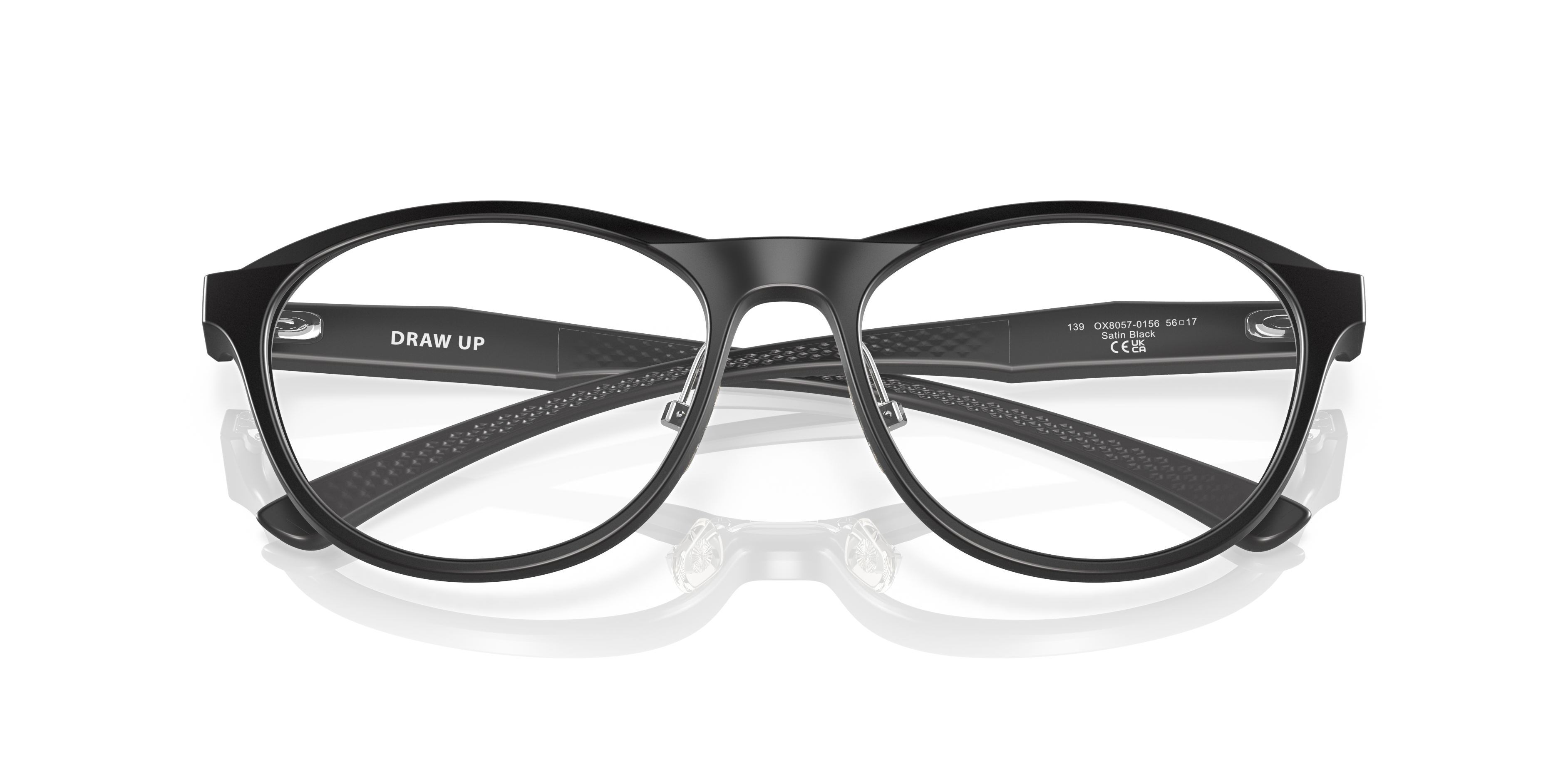 Oakley OX8057 Draw Up Round Eyeglasses - Matte Dark Stonewash Opaline