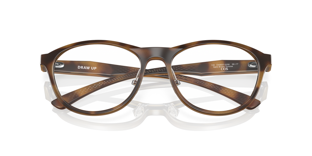 Oakley OX8057 Draw Up Round Eyeglasses - Polished Trans Jade