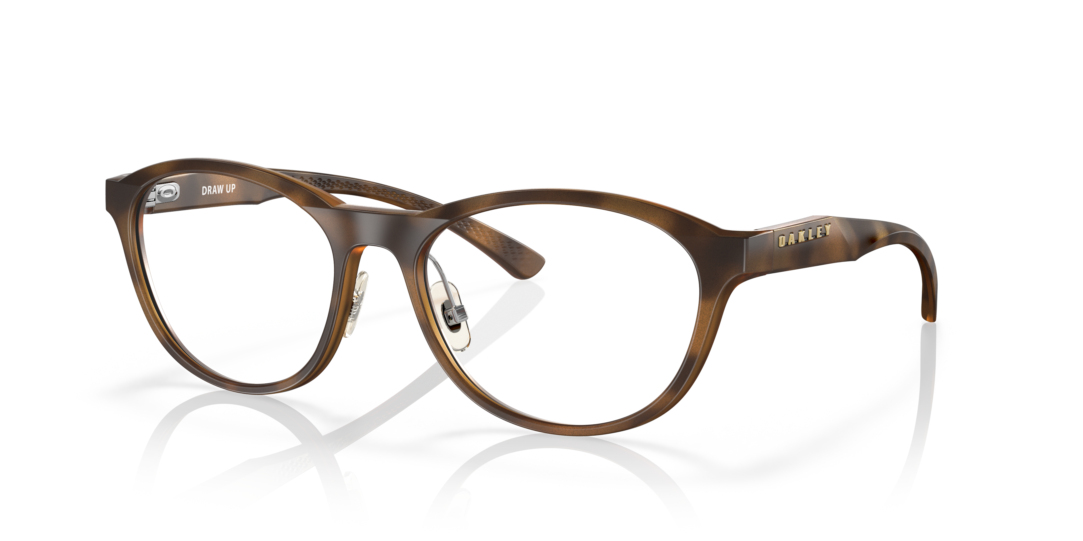 Oakley OX8057 Draw Up Round Eyeglasses - Polished Trans Jade