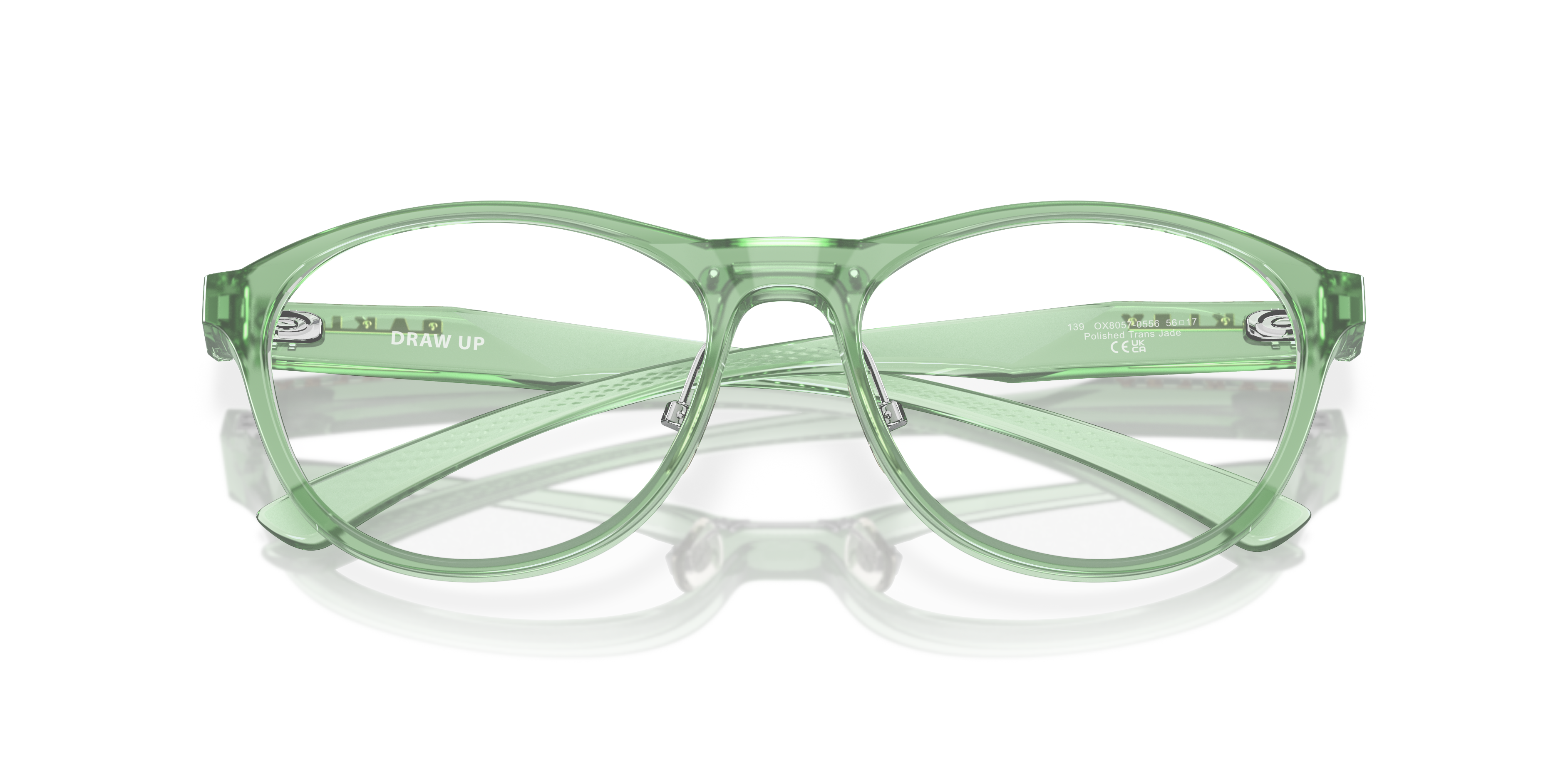 Oakley OX8057 Draw Up Round Eyeglasses - Satin Brown Tortoise
