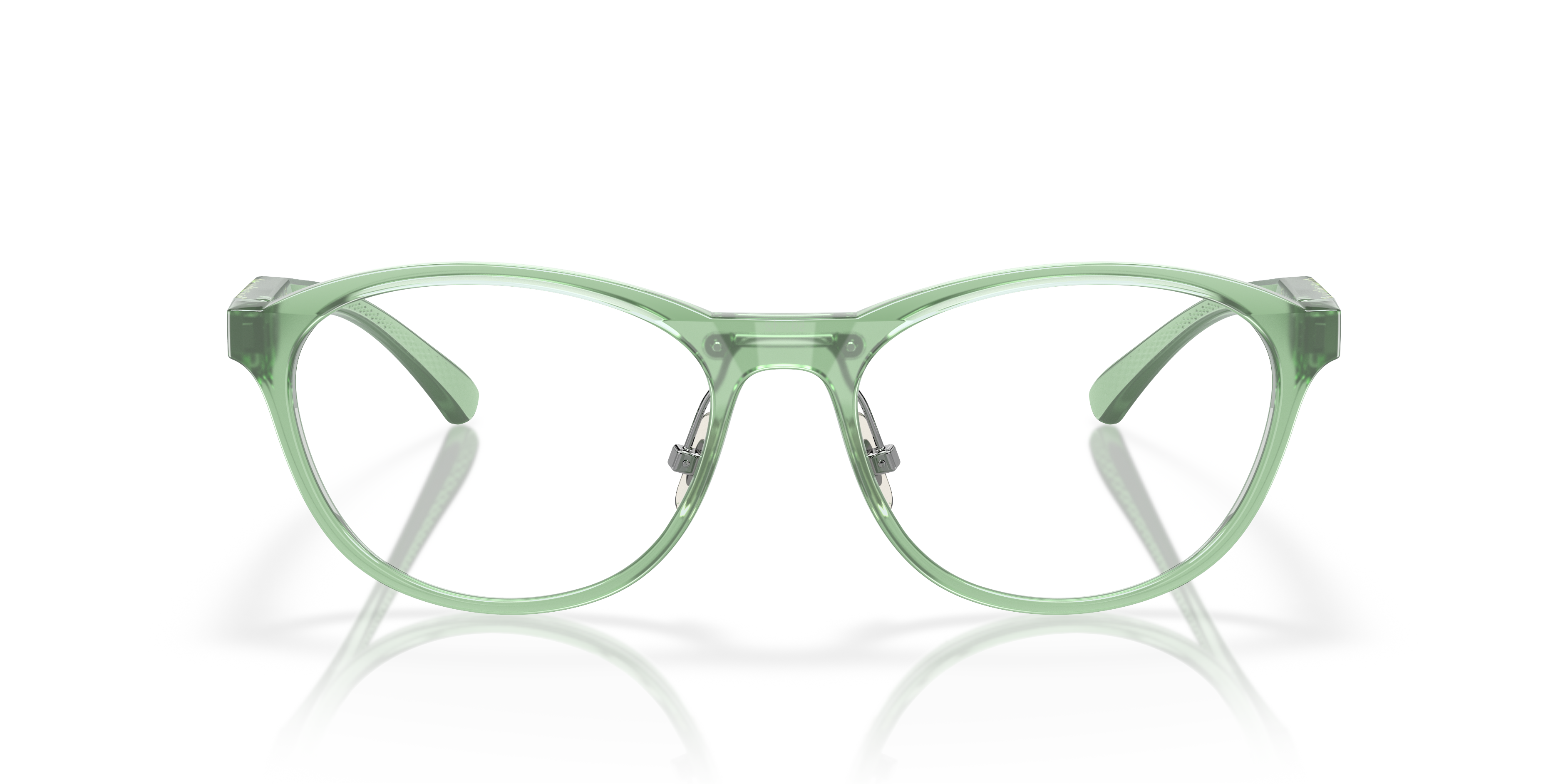 Oakley OX8057 Draw Up Round Eyeglasses - Polished Trans Jade