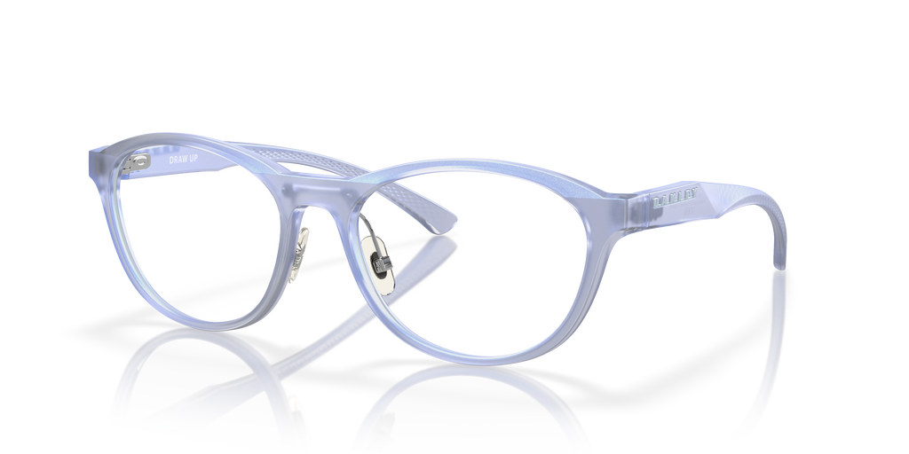 Oakley OX8057 Draw Up Round Eyeglasses - Matte Dark Stonewash Opaline
