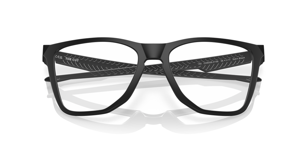 Oakley OX8058 The Cut Square Eyeglasses - Satin Black