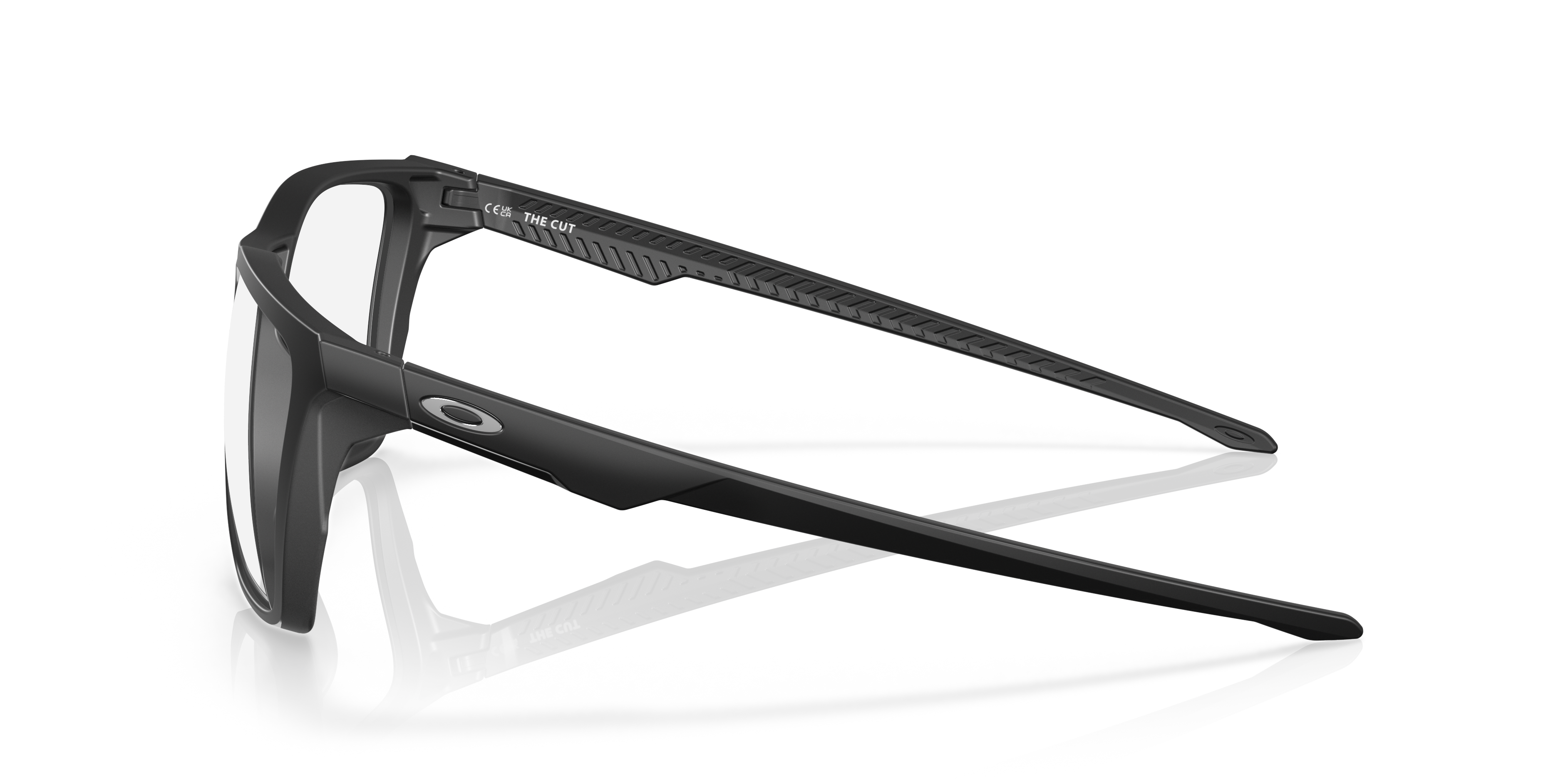 Oakley OX8058 The Cut Square Eyeglasses - Polished Trans Jade