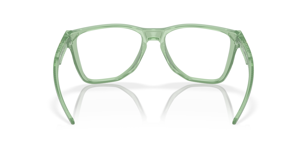 Oakley OX8058 The Cut Square Eyeglasses - Polished Trans Stonewash
