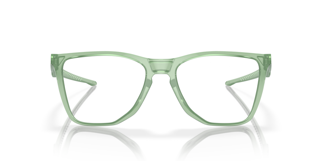 Oakley OX8058 The Cut Square Eyeglasses - Polished Trans Jade