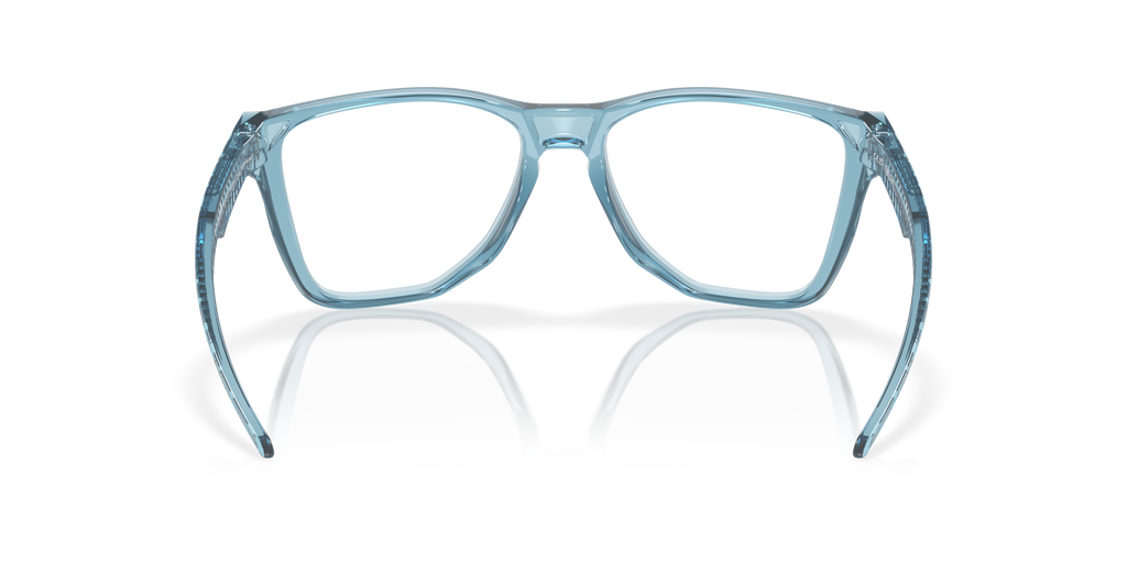 Oakley OX8058 The Cut Square Eyeglasses - Polished Trans Jade