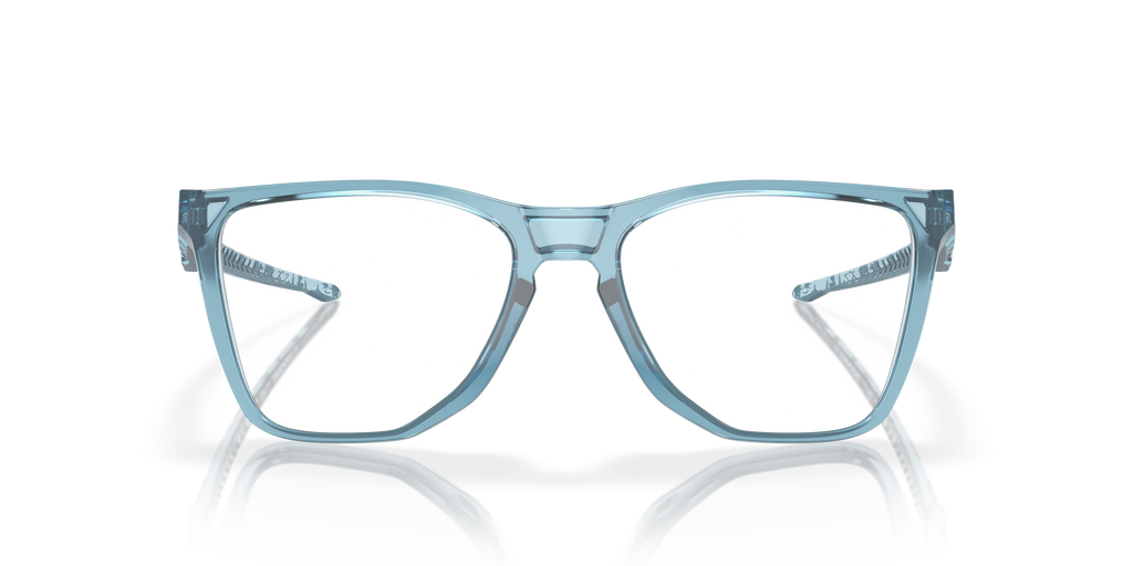 Oakley OX8058 The Cut Square Eyeglasses - Polished Trans Jade