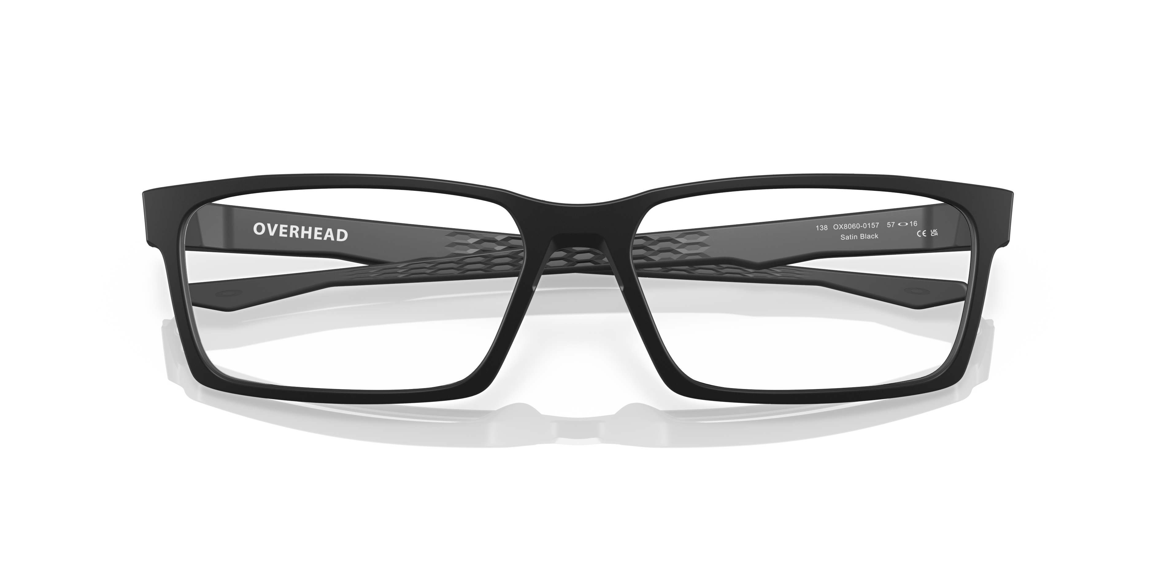 Oakley OX8060 Overhead Rectangle Eyeglasses - Polished Trans Jade