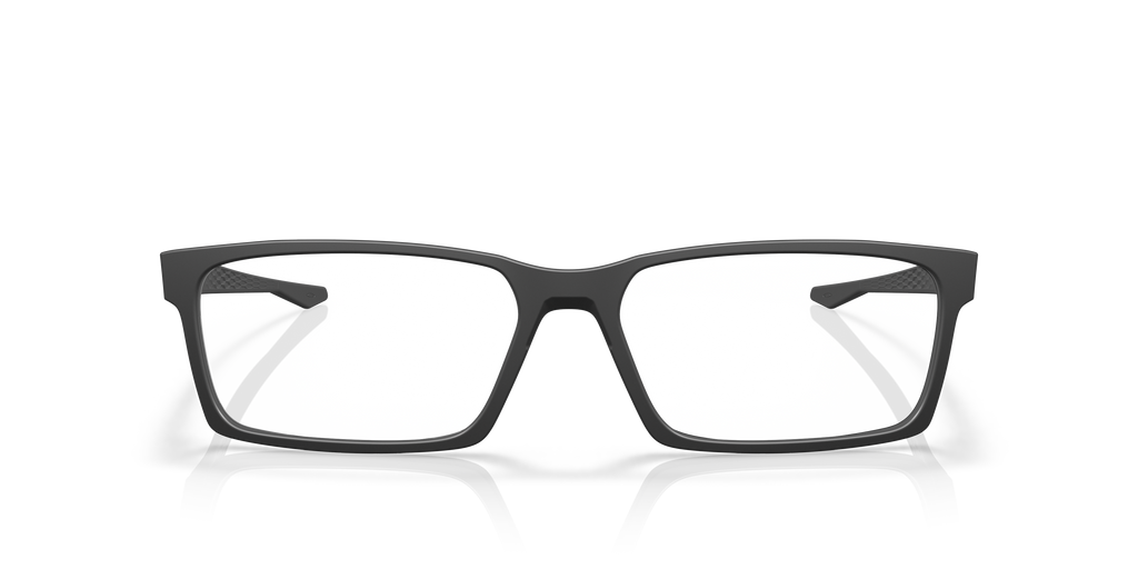 Oakley OX8060 Overhead Rectangle Eyeglasses - Matte Dark Silver Blue Colorshift