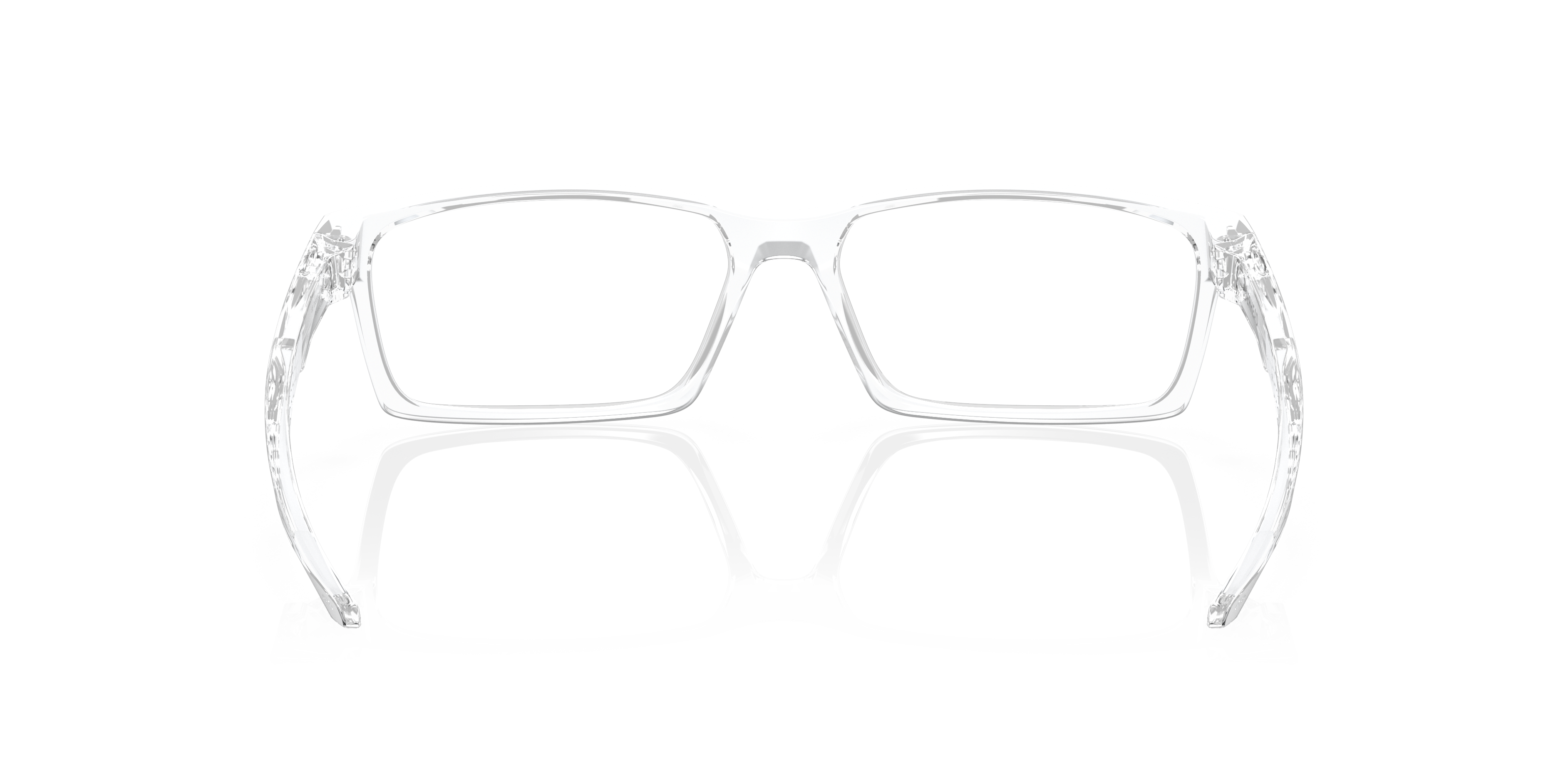 Oakley OX8060 Overhead Rectangle Eyeglasses - Matte Dark Silver Blue Colorshift