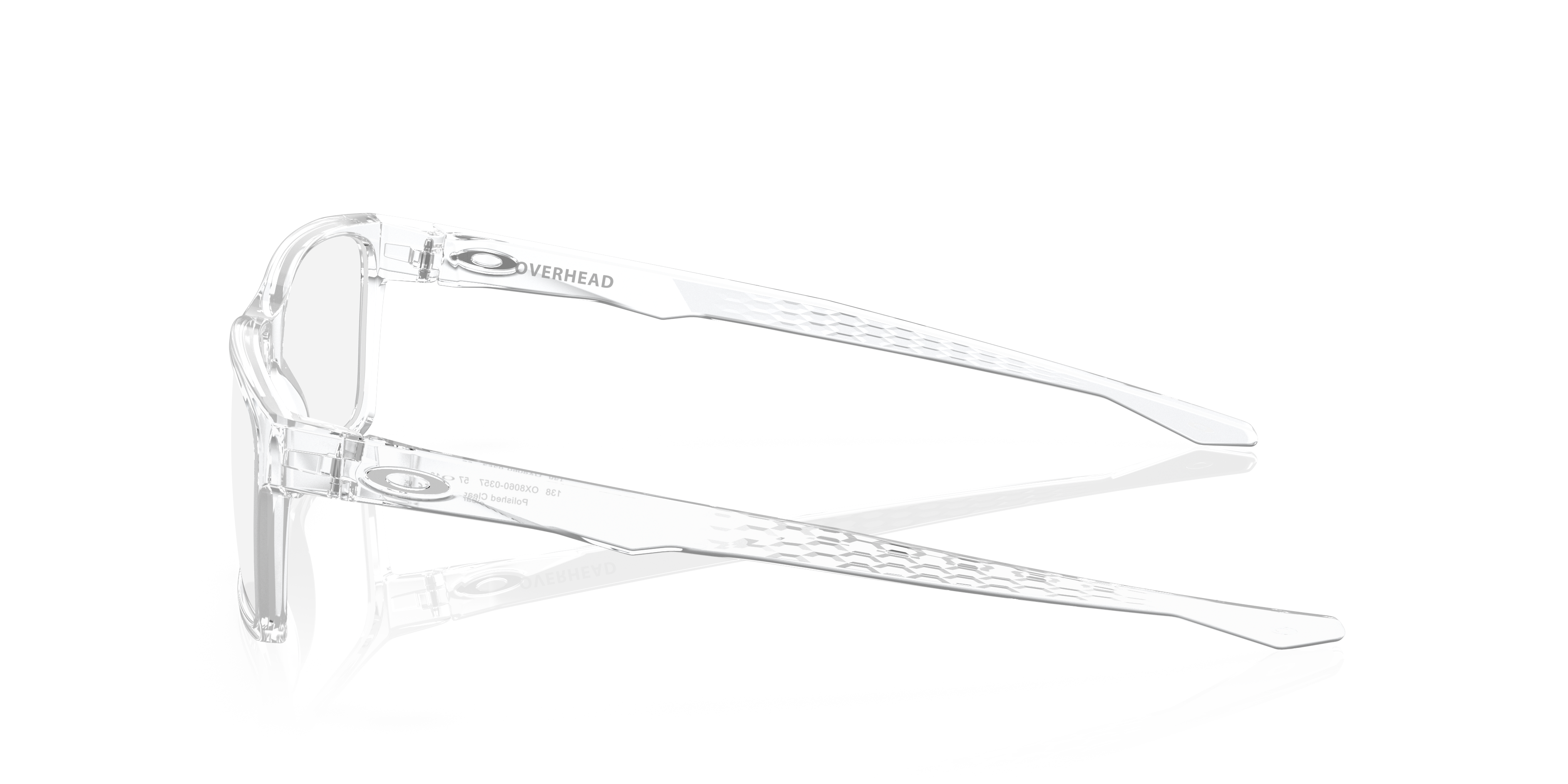 Oakley OX8060 Overhead Rectangle Eyeglasses - Polished Clear