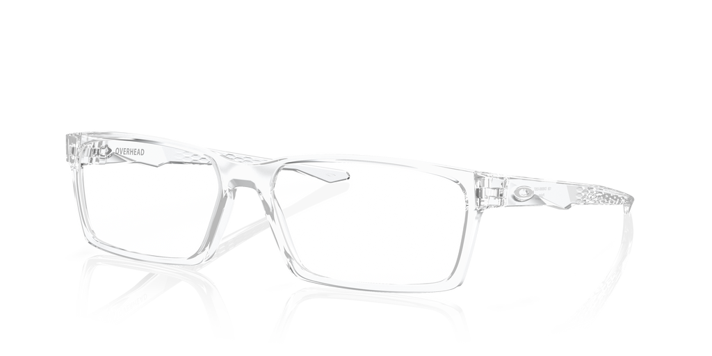 Oakley OX8060 Overhead Rectangle Eyeglasses - Polished Clear