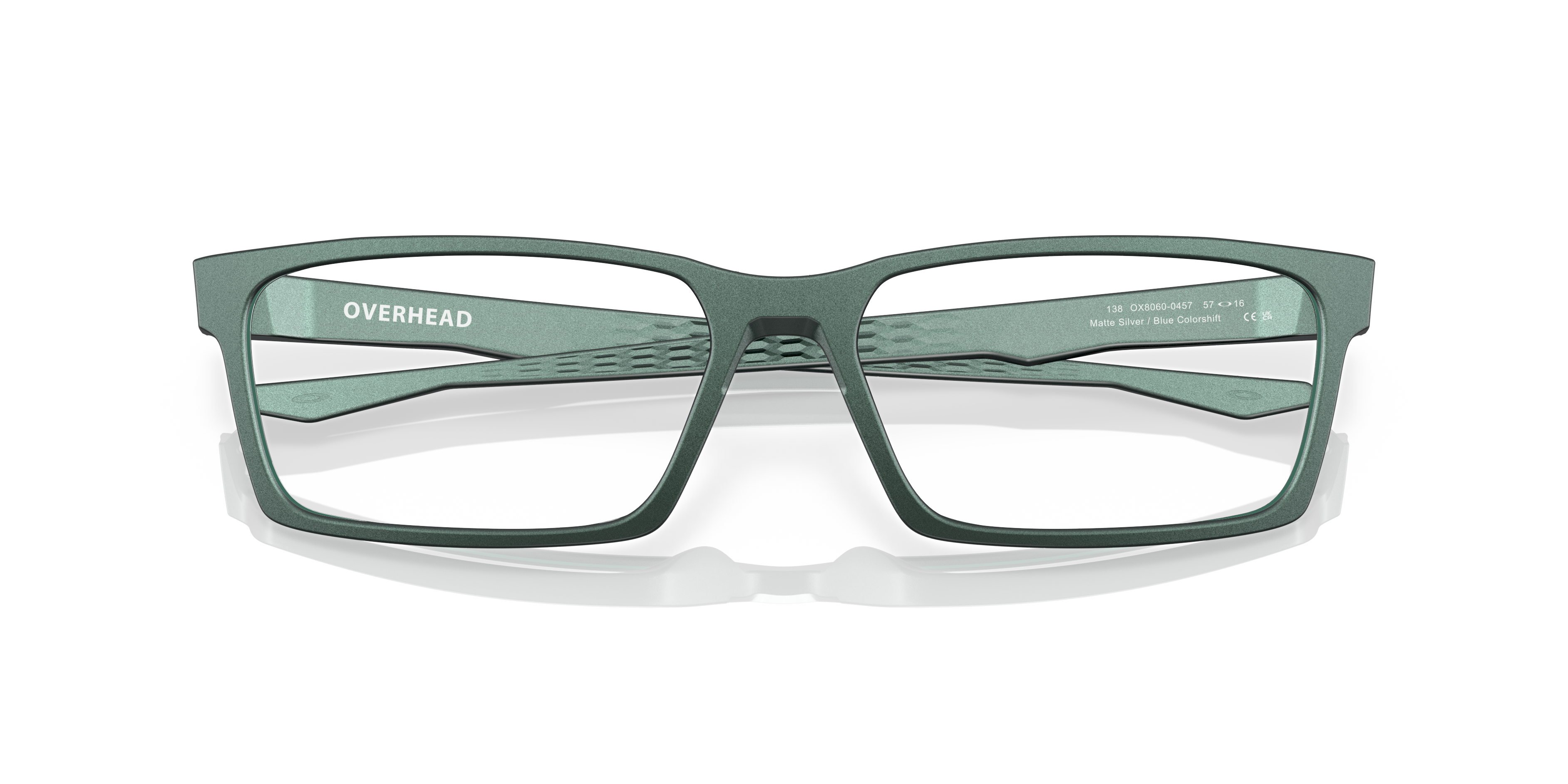 Oakley OX8060 Overhead Rectangle Eyeglasses - Polished Clear