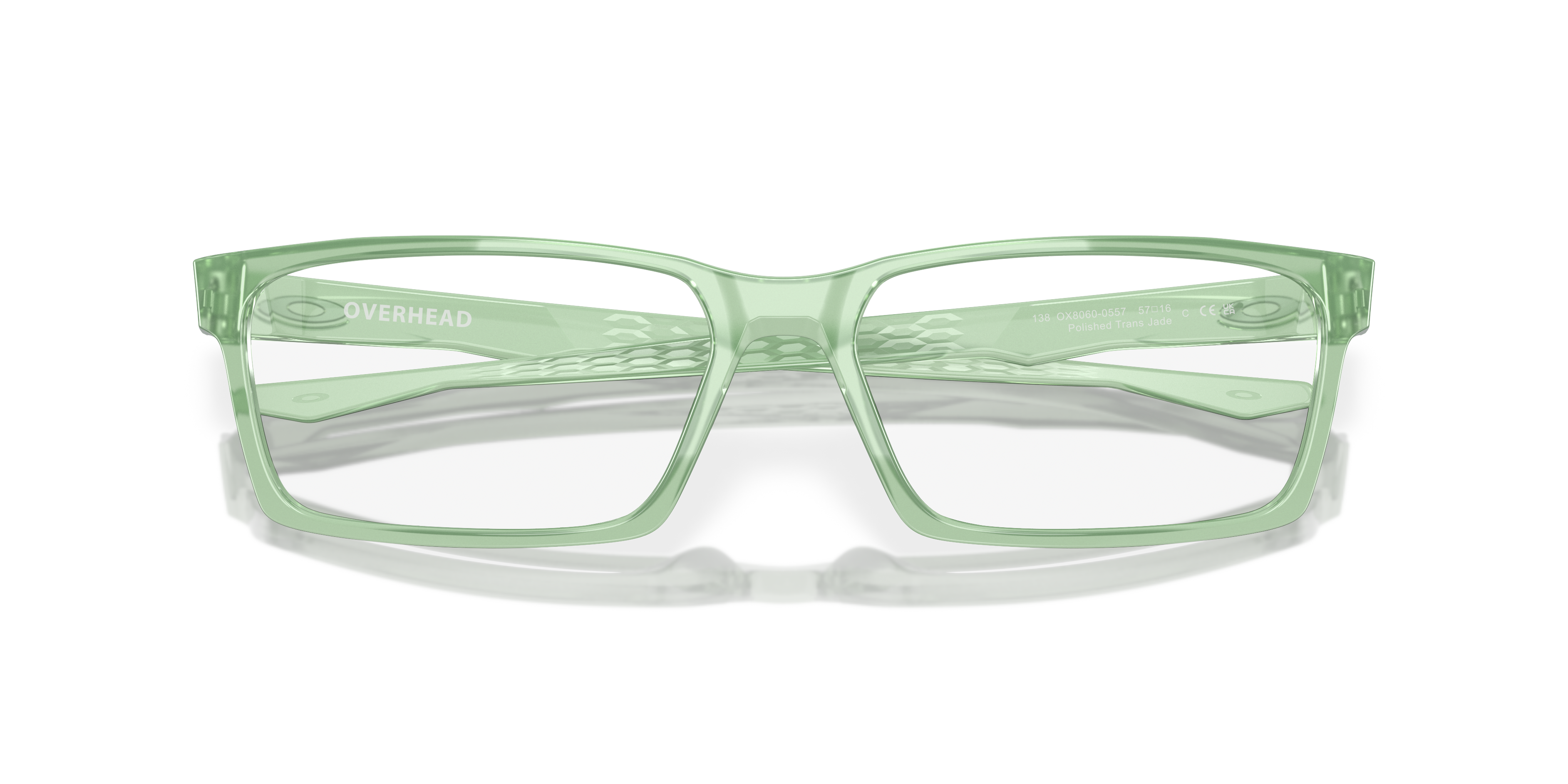 Oakley OX8060 Overhead Rectangle Eyeglasses - Polished Clear