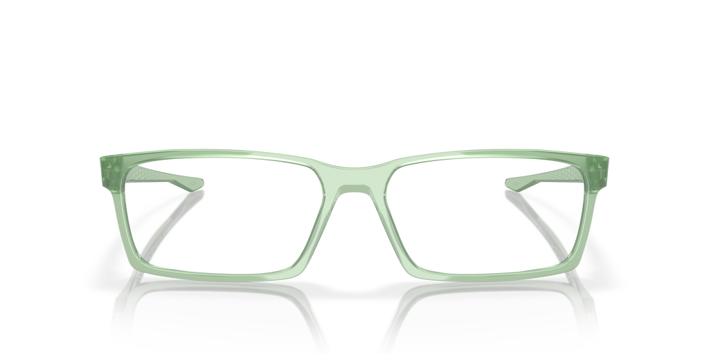 Oakley OX8060 Overhead Rectangle Eyeglasses - Matte Dark Silver Blue Colorshift