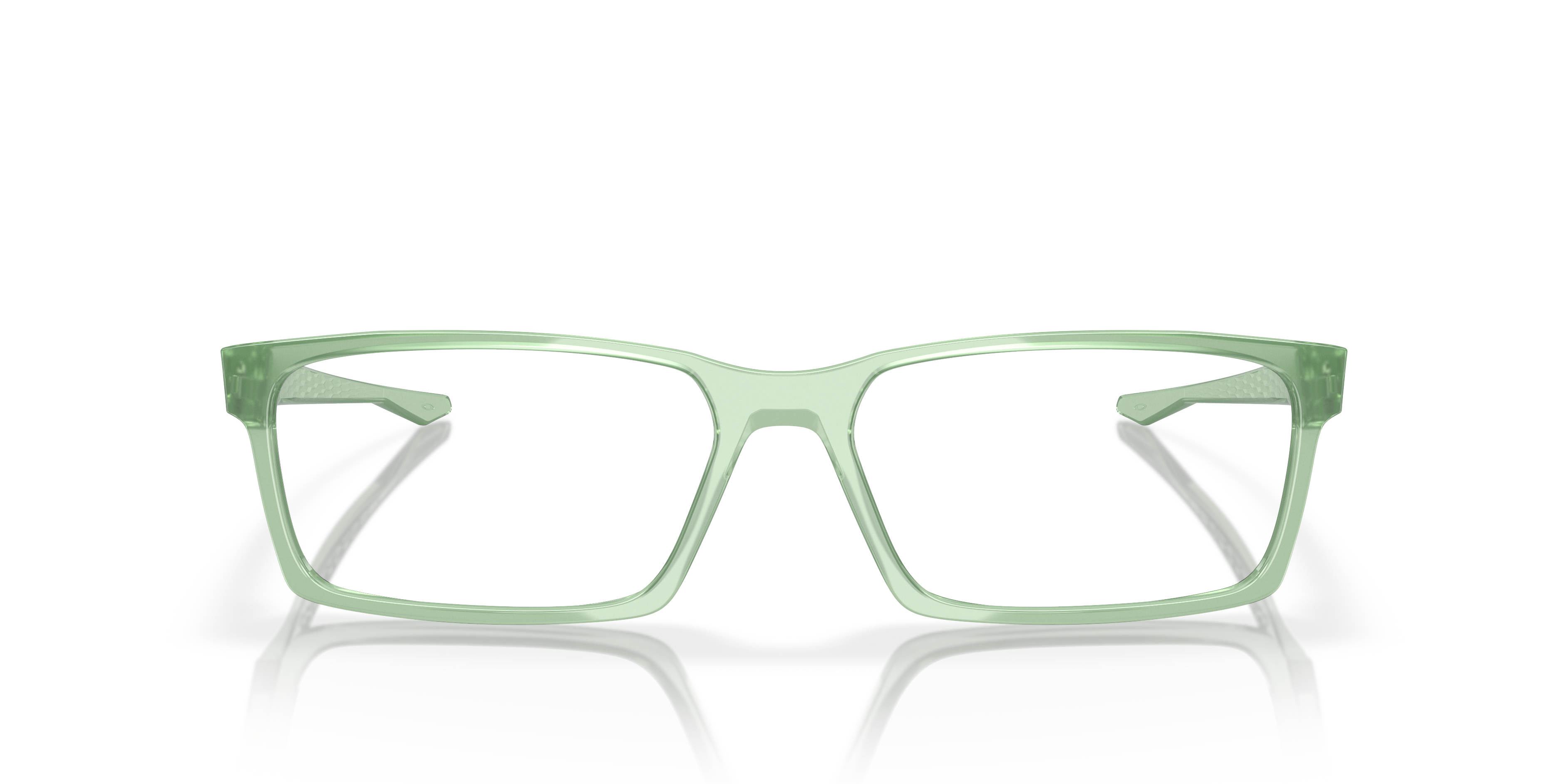 Oakley OX8060 Overhead Rectangle Eyeglasses - Polished Trans Jade