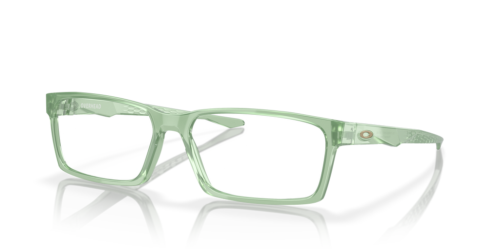 Oakley OX8060 Overhead Rectangle Eyeglasses - Polished Trans Jade