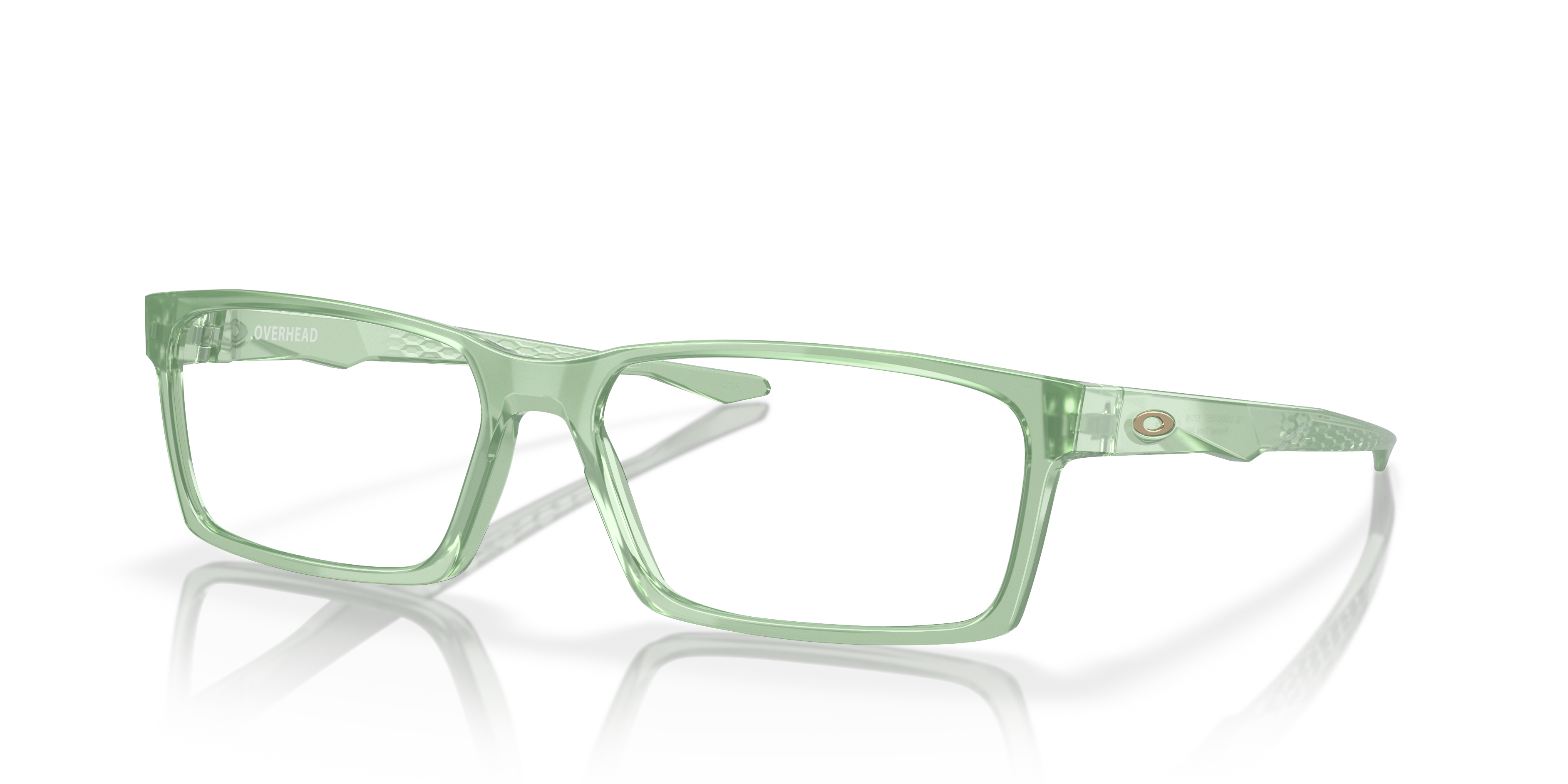 Oakley OX8060 Overhead Rectangle Eyeglasses - Polished Clear