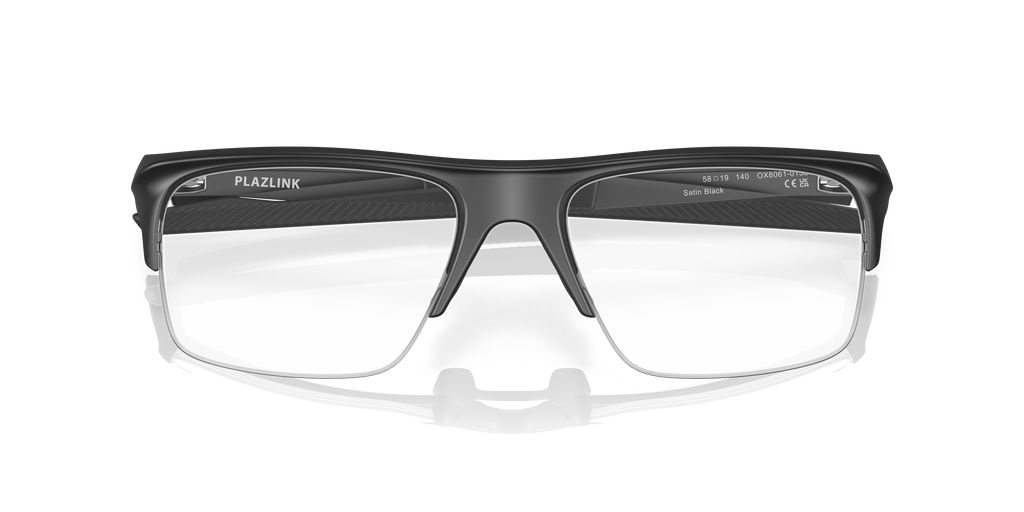 Oakley OX8061 Plazlink Rectangle Eyeglasses - Satin Black
