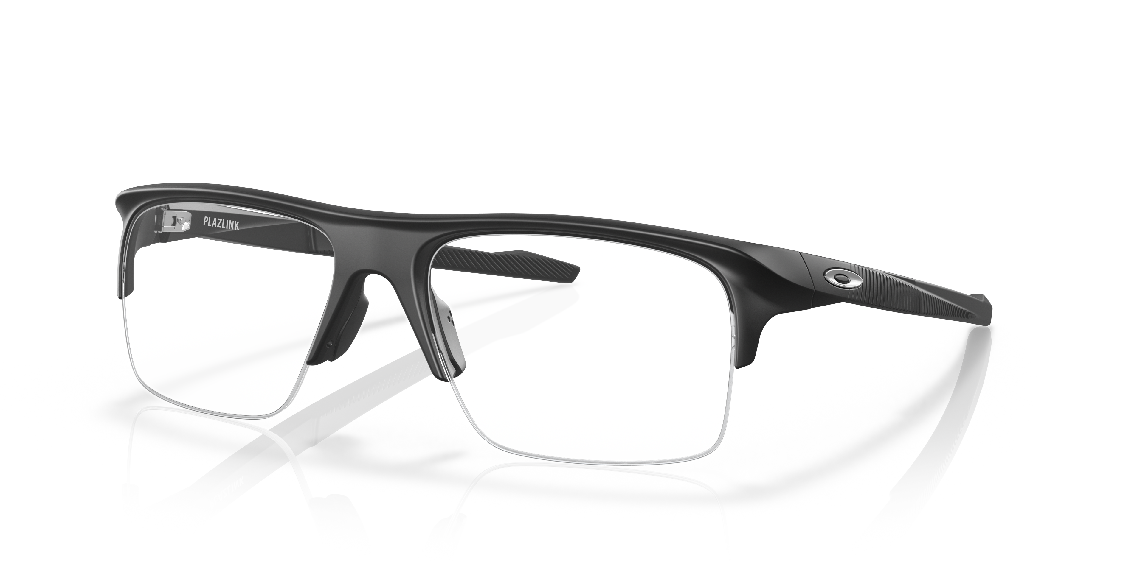 Oakley OX8061 Plazlink Rectangle Eyeglasses - Grey Shadow