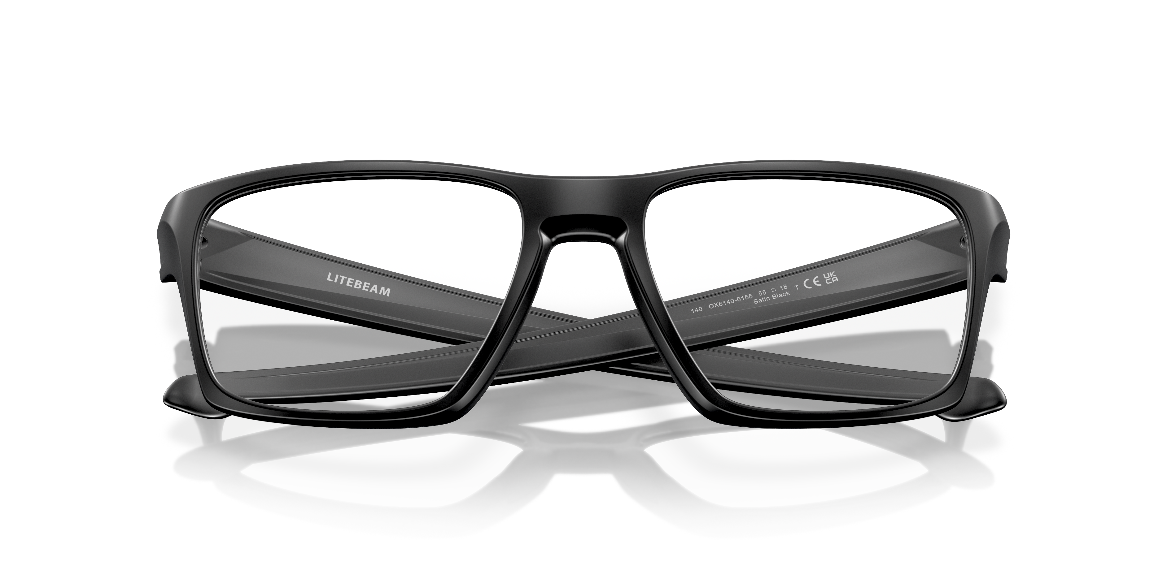 Oakley OX8140 Litebeam Square Eyeglasses - Satin Black