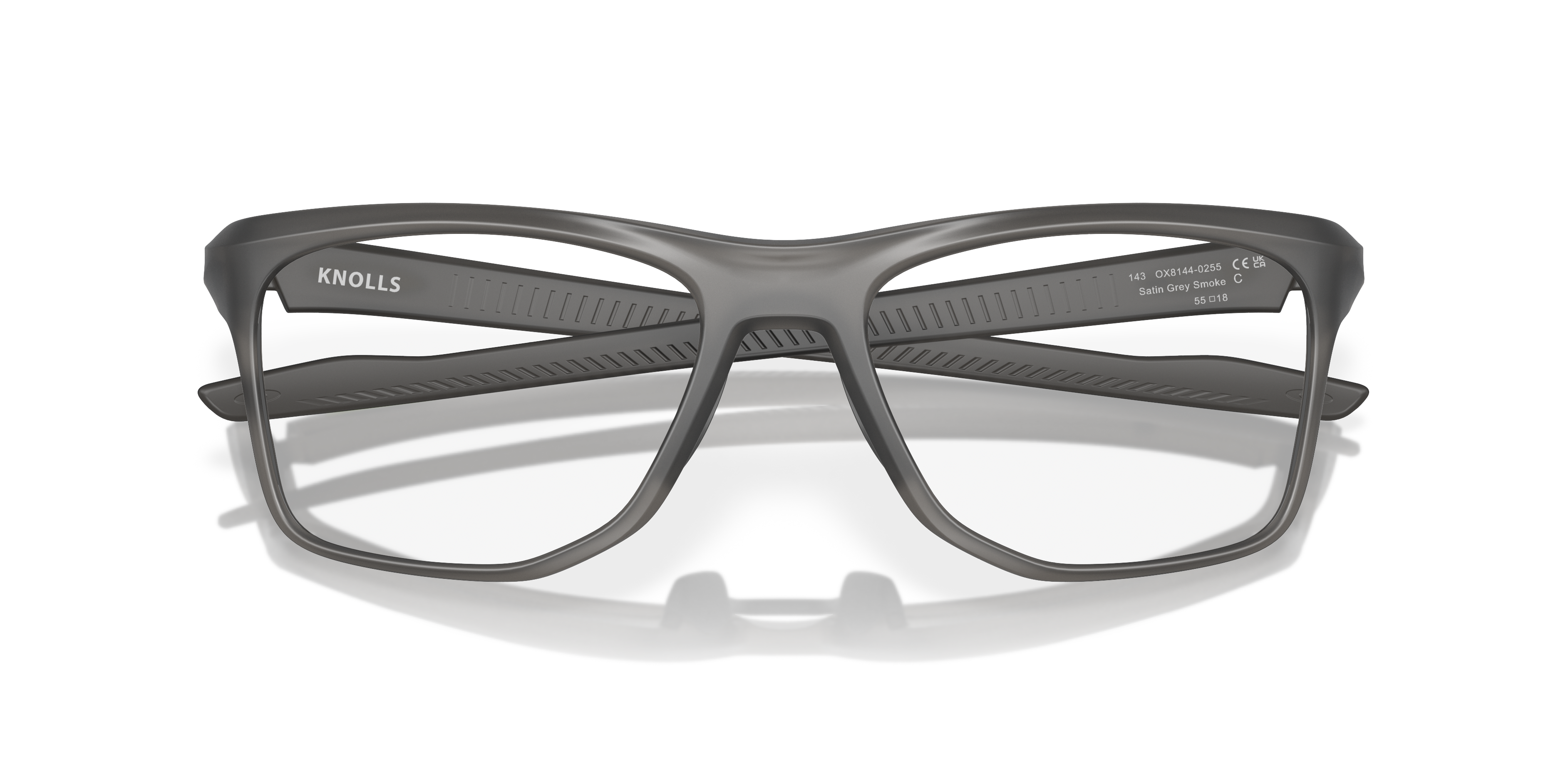 Oakley OX8144 Knolls Rectangle Eyeglasses - Polished Black Fade