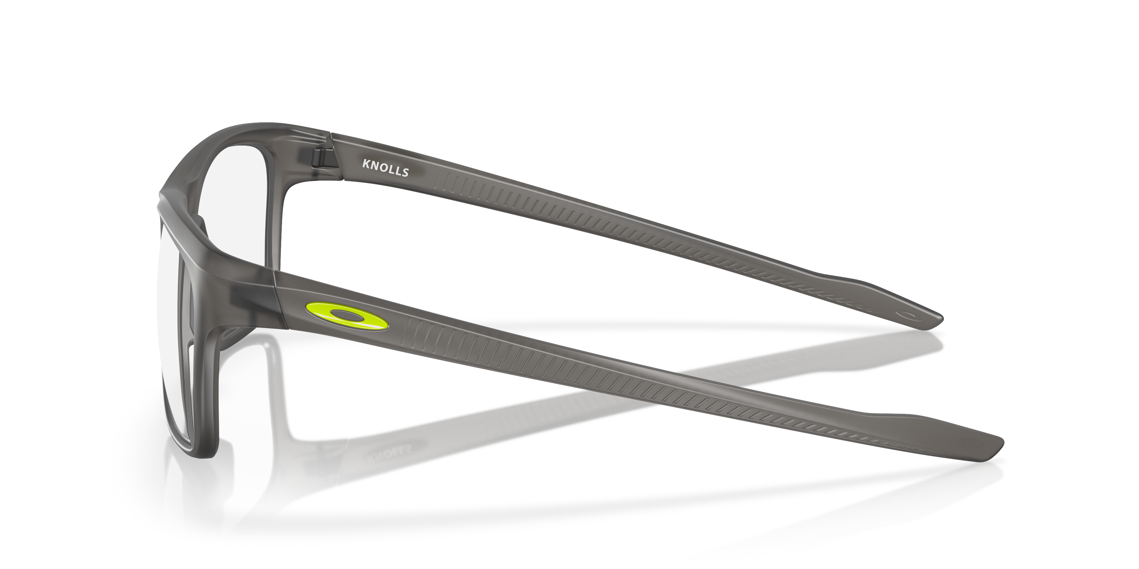 Oakley OX8144 Knolls Rectangle Eyeglasses - Satin Grey Smoke