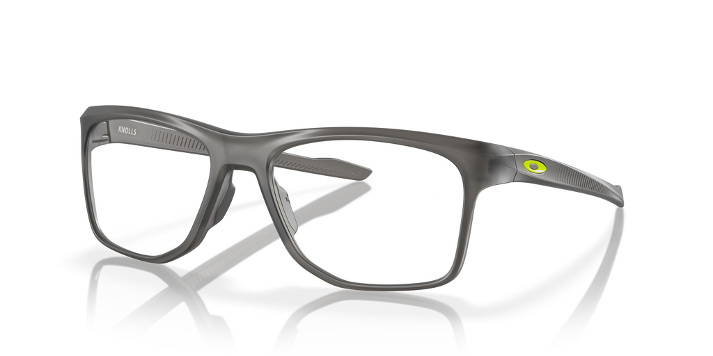 Oakley OX8144 Knolls Rectangle Eyeglasses - Satin Grey Smoke
