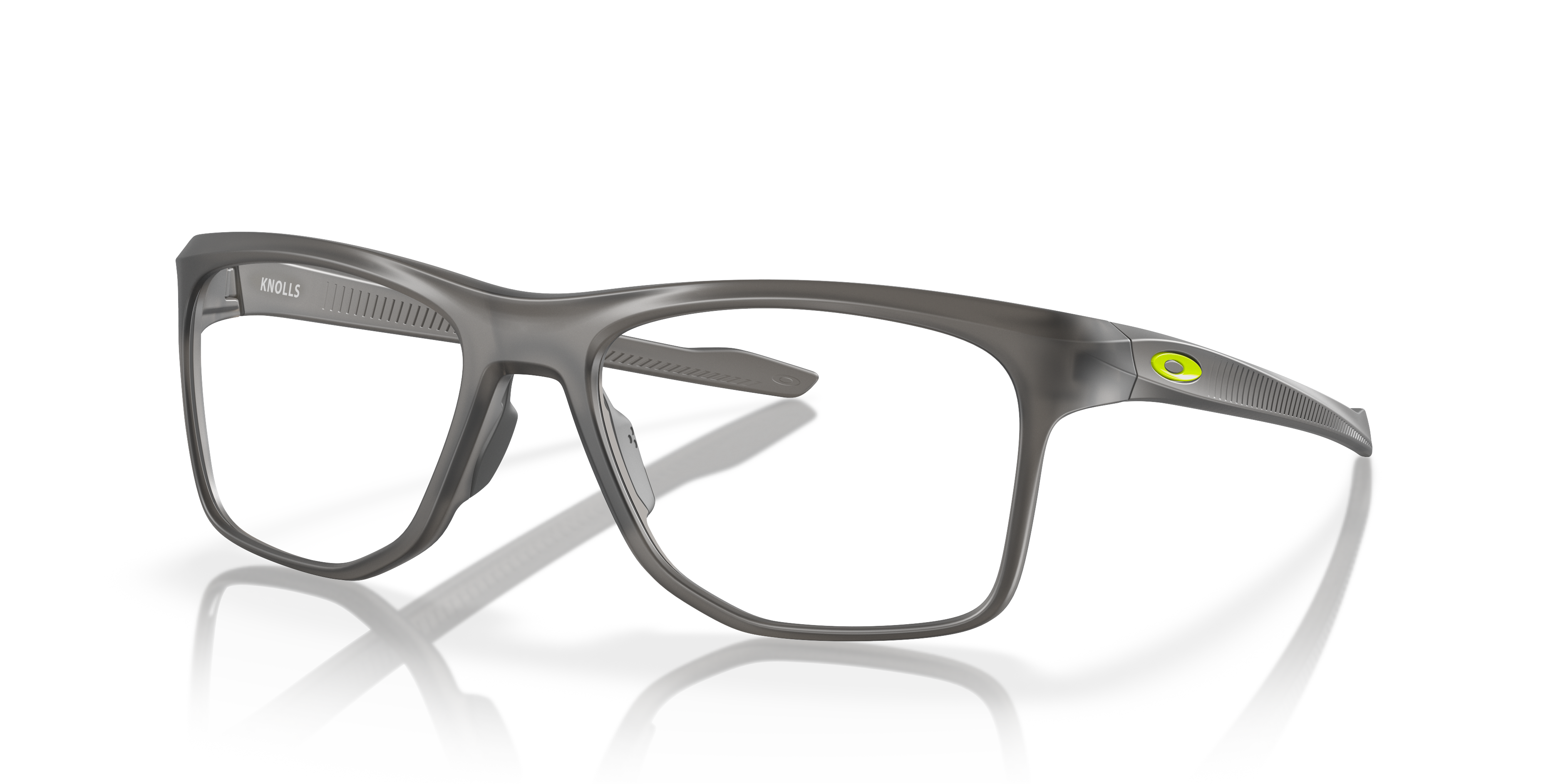 Oakley OX8144 Knolls Rectangle Eyeglasses - Satin Grey Smoke