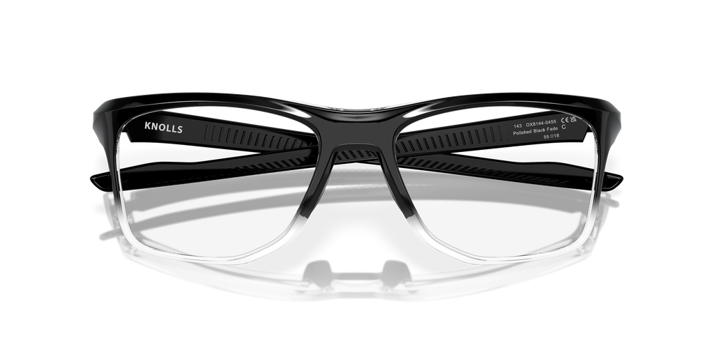 Oakley OX8144 Knolls Rectangle Eyeglasses - Satin Grey Smoke