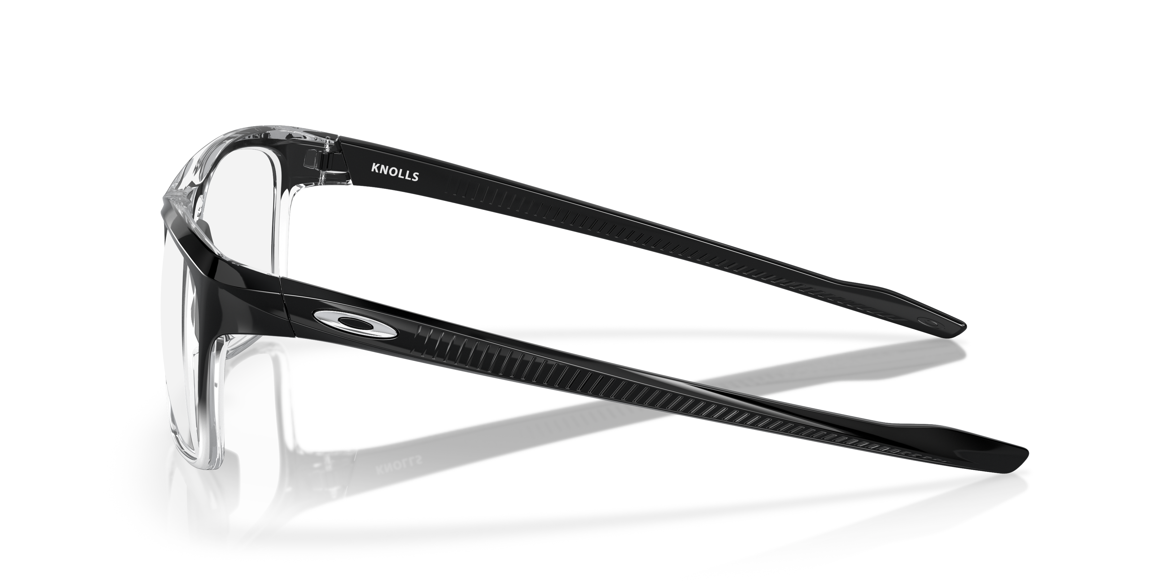 Oakley OX8144 Knolls Rectangle Eyeglasses - Polished Black Fade
