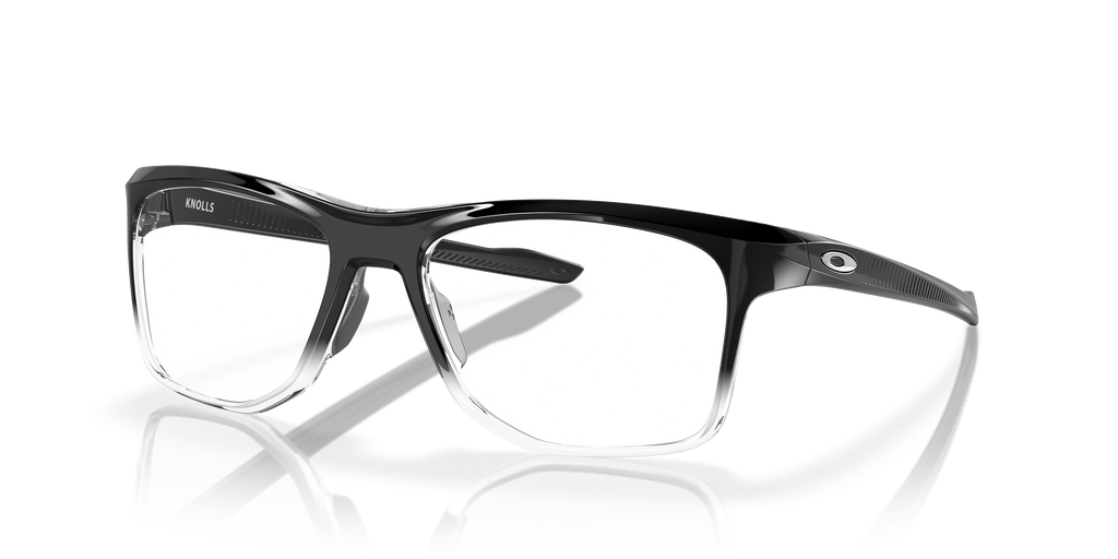 Oakley OX8144 Knolls Rectangle Eyeglasses - Polished Black Fade