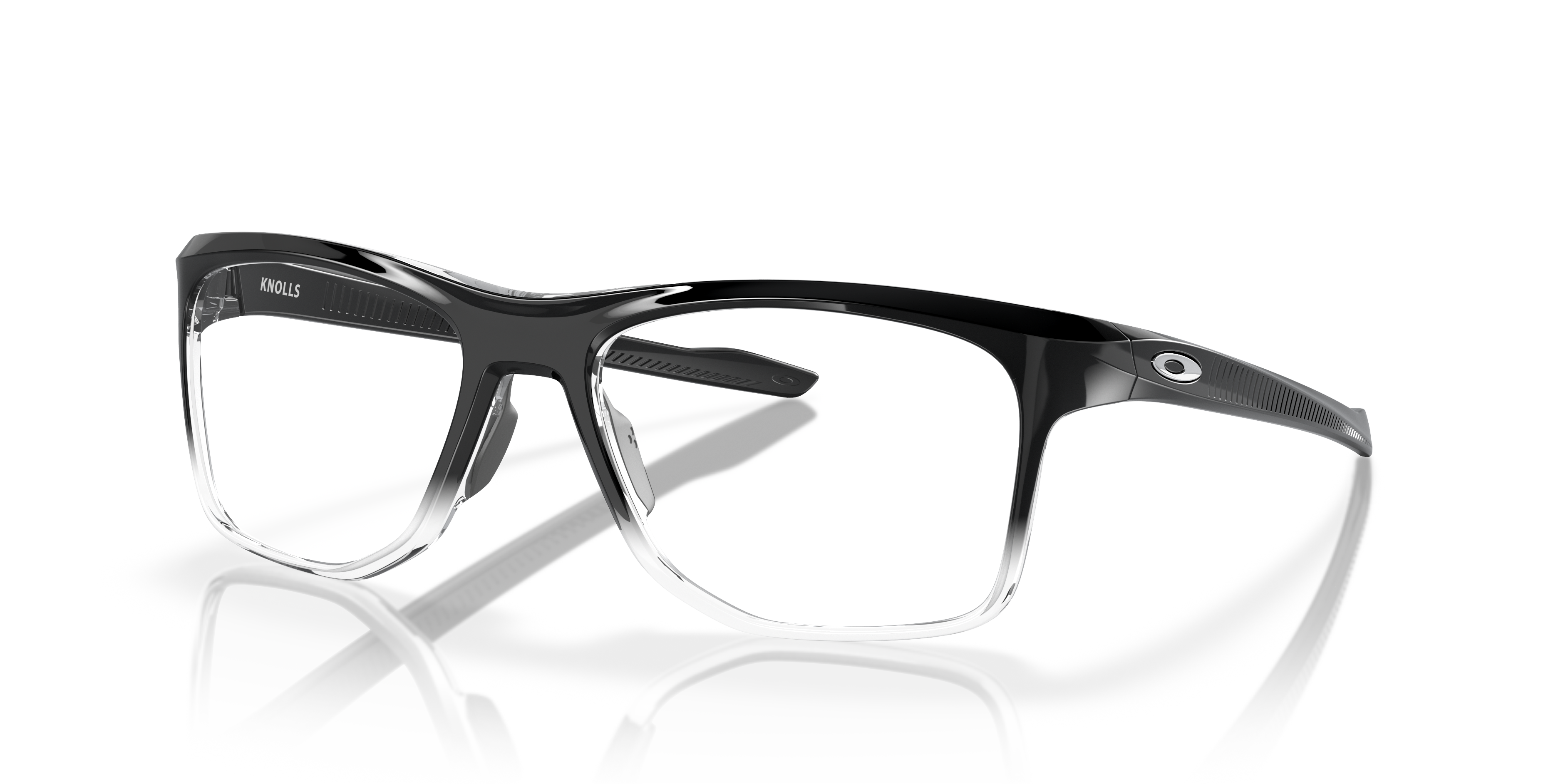 Oakley OX8144 Knolls Rectangle Eyeglasses - Polished Black Fade