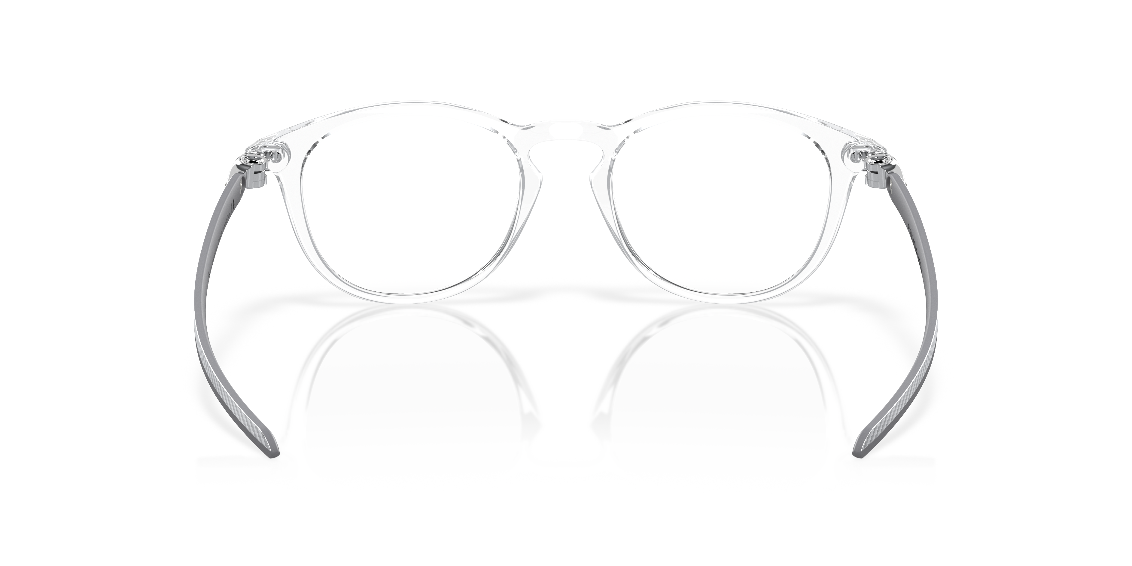 Oakley OX8149 Pitchman R Carbon Round Eyeglasses - Polished Clear