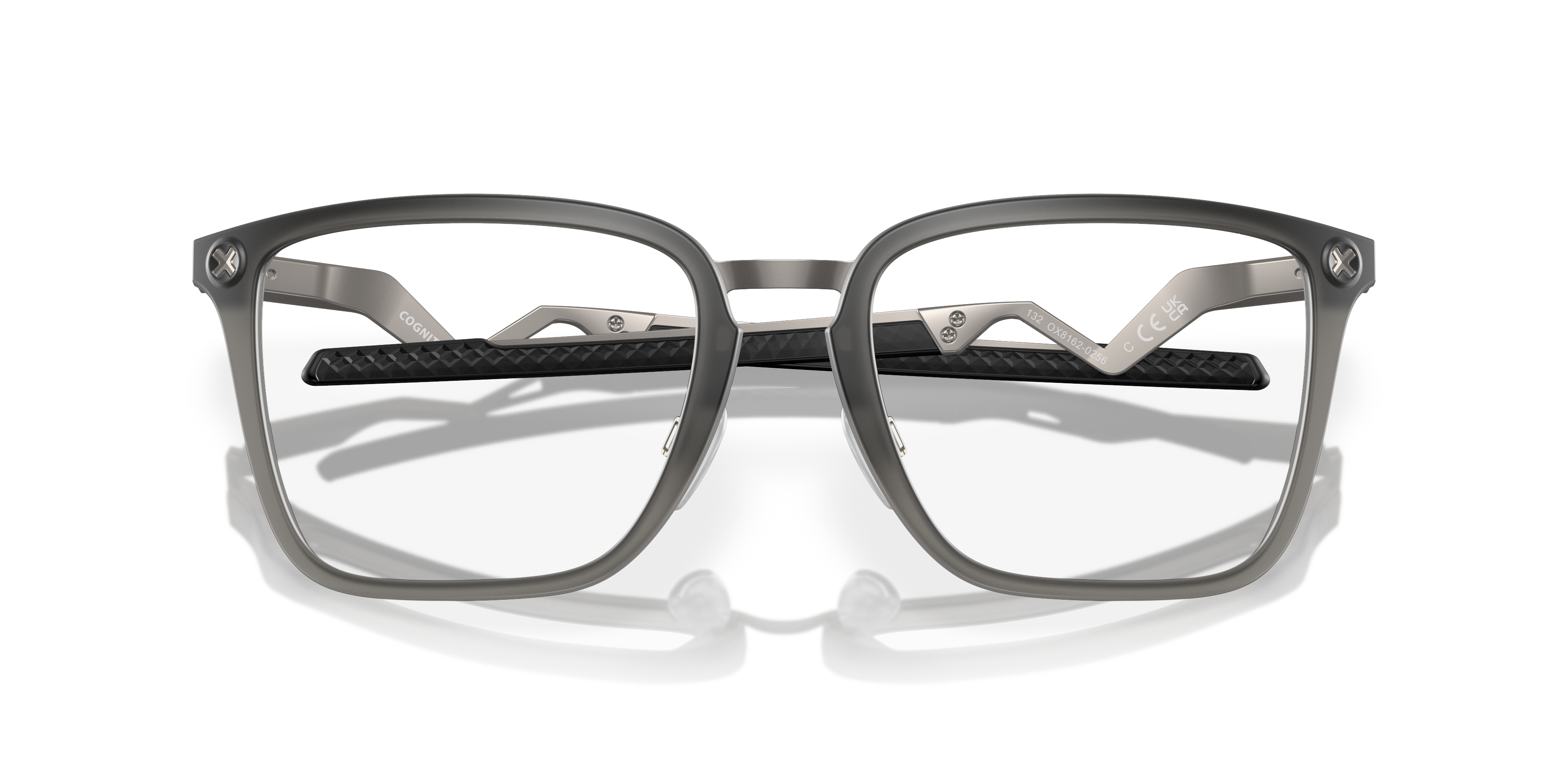 Oakley OX8162 Cognitive Rectangle Eyeglasses - Satin Grey Smoke